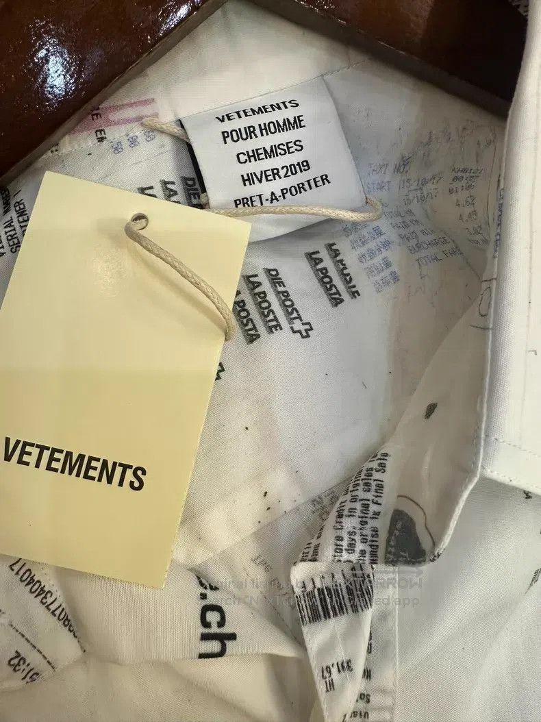 Vetements VETEMENTS Classic Formula Print Shirt Size US M / EU 48-50 / 2 - 3 Thumbnail