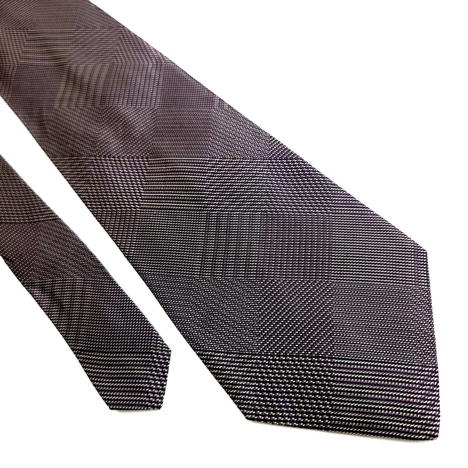 Zylos George Machado Zylos George Machado Plaid Red Tan Woven Short Wide Silk Tie Size ONE SIZE - 1 Thumbnail