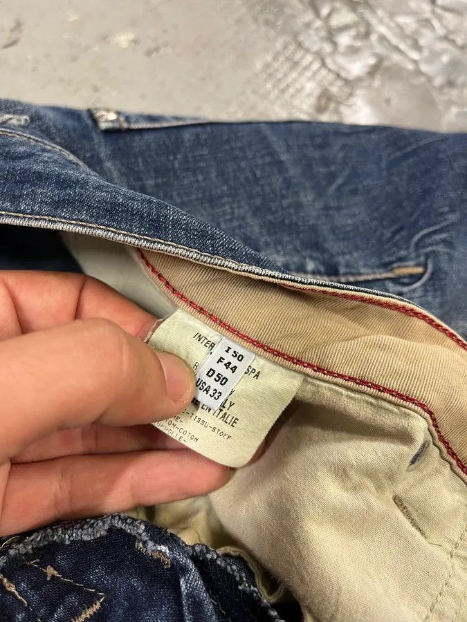 Marithe + Francois Girbaud 2000s Marithé + François Girbaud Blue Rebel Straight Denim Jeans Size US 33 - 13 Thumbnail