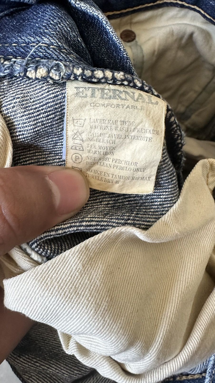 Eternal VINTAGE ETERNAL DISTRESSED DENIM PANT Size US 34 / EU 50 - 7 Thumbnail