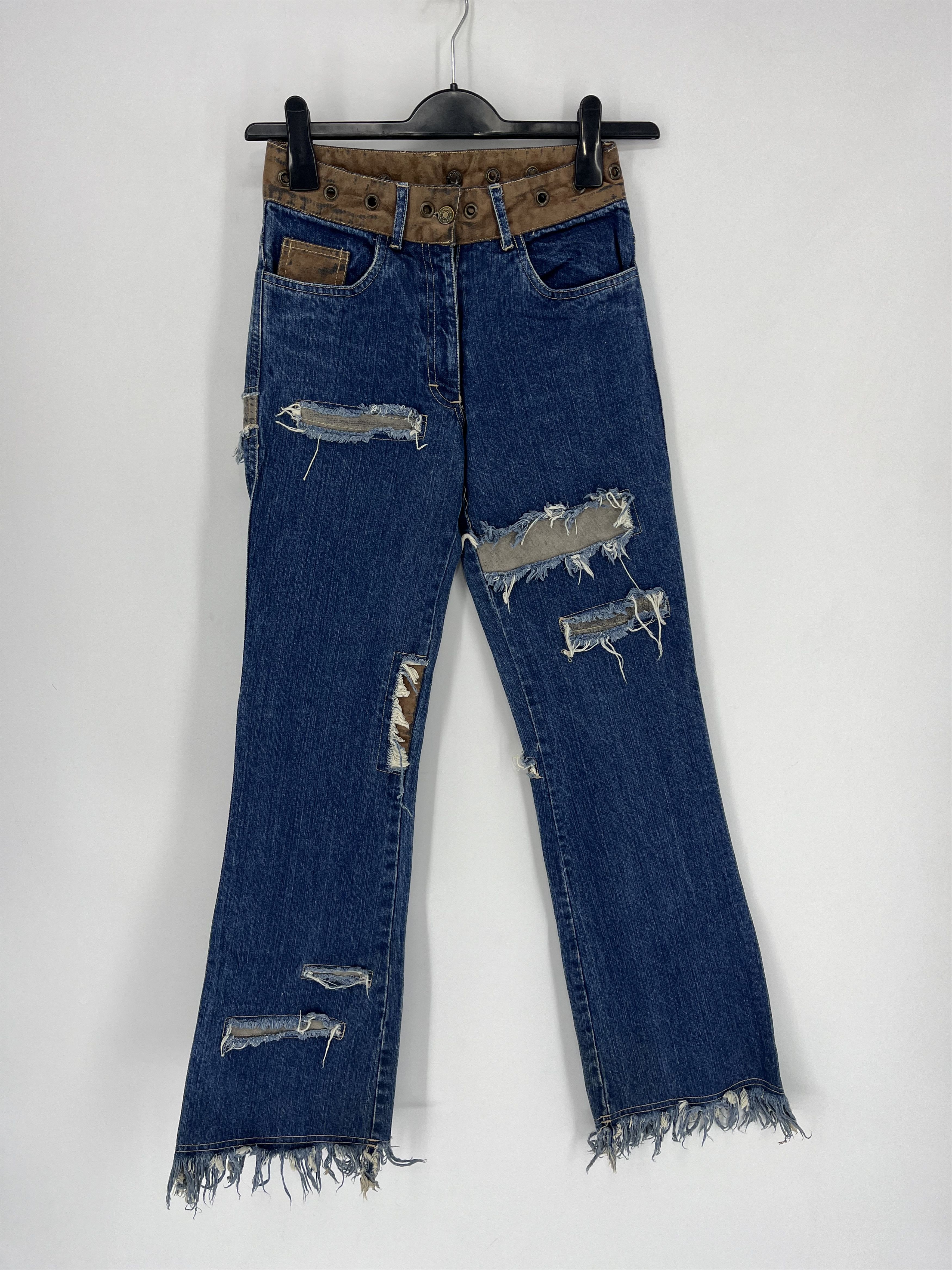 Other Vintage Custom Japanese Oririn Light Wash Style Flare Jeans Size 24" / US 00 / IT 34 - 1 Thumbnail
