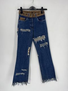 Designer VINTAGE 90S FREEMAN T.PORTER FLARE MULTIPOCKET JEANS