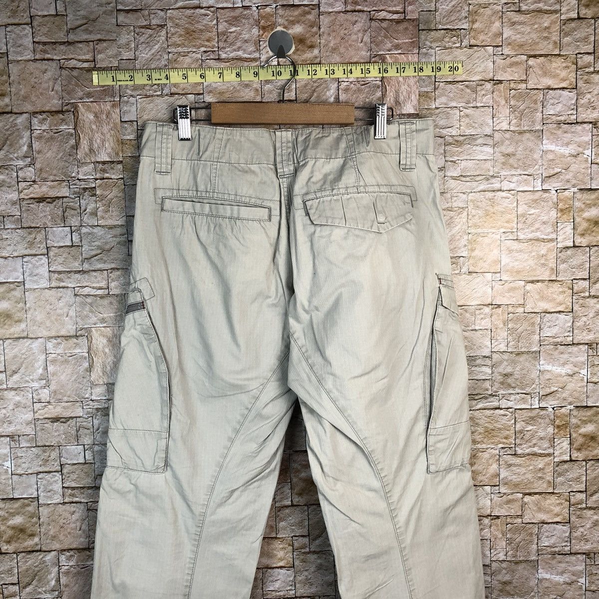 Japanese Brand Genba White utility tactical Cargo Multipocket Pants #A638 Size US 30 / EU 46 - 17 Thumbnail