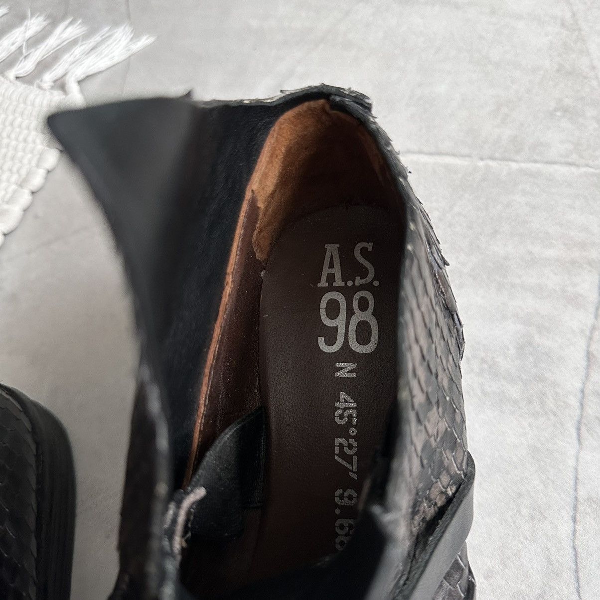 A.S.98 RARE AS 98 Airstep Vintage Straps Boots Faux Python Leather Size US 7 / IT 37 - 6 Thumbnail