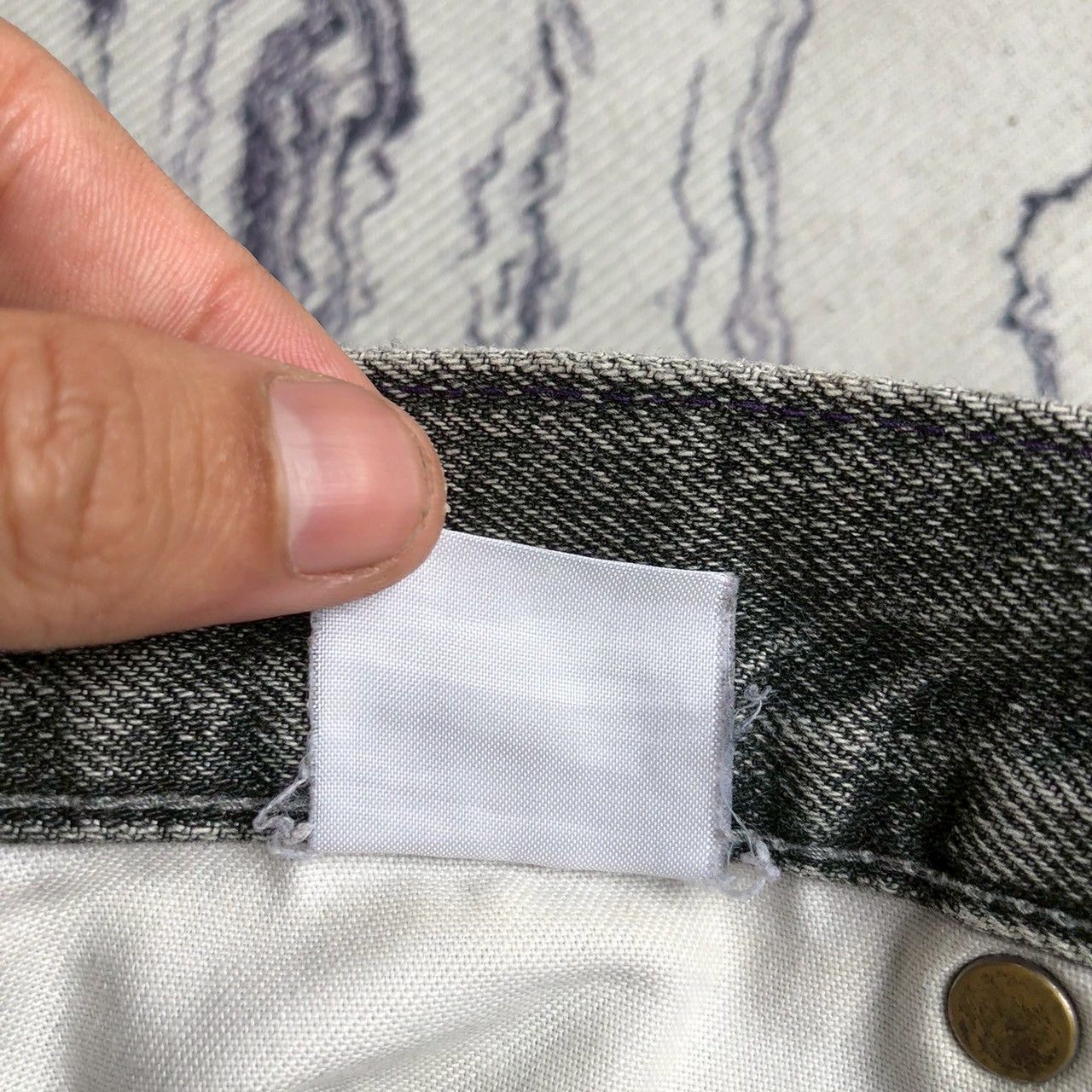 Neighborhood 2003 Neighborhood Savage Selvedge Distressed Cargo Denim Size US 33 - 18 Thumbnail