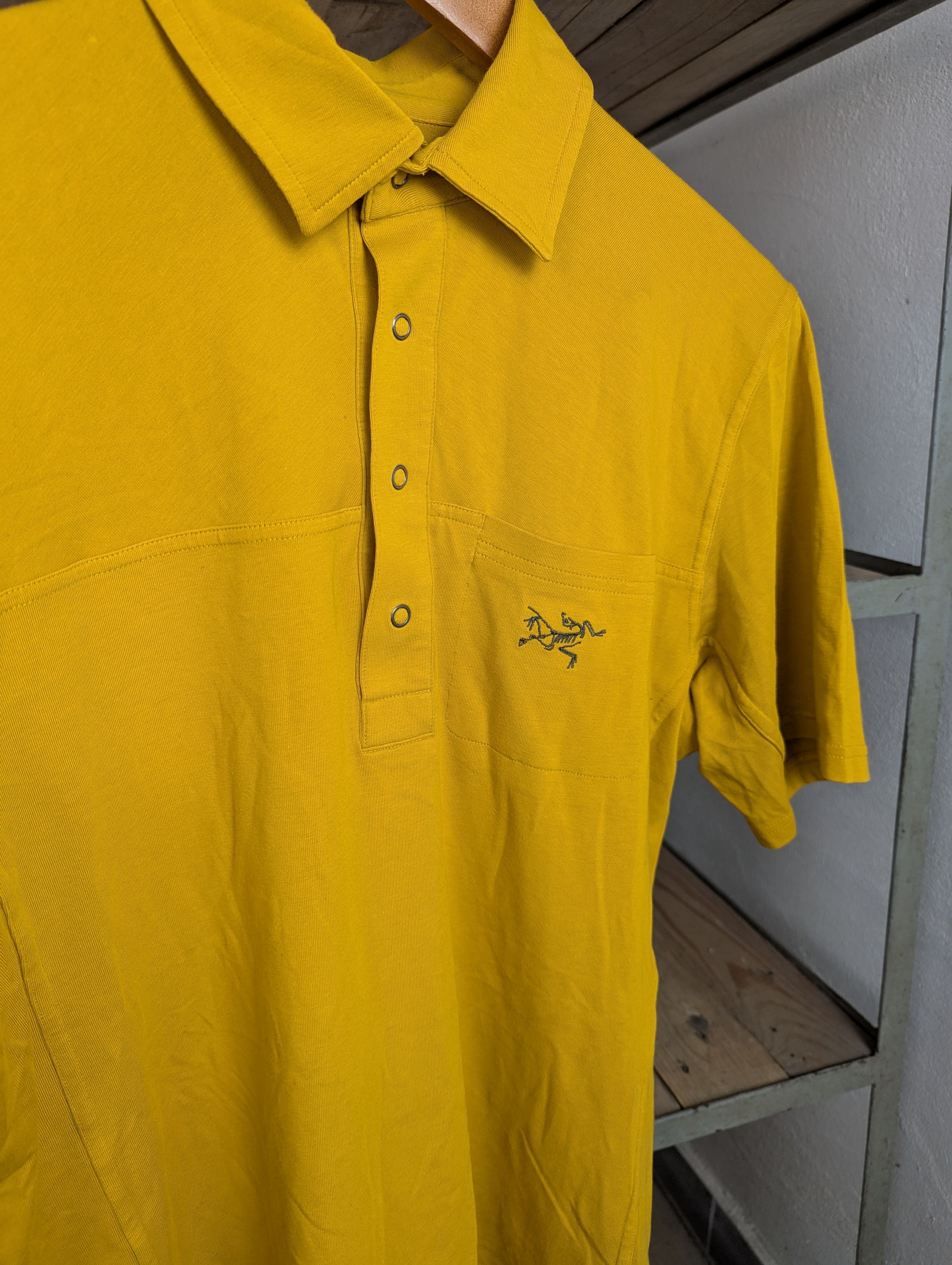 Arc'teryx × Vintage Arc'teryx Mustard Yellow Polo Shirt – Size S Size US S / EU 44-46 / 1 - 2 Thumbnail