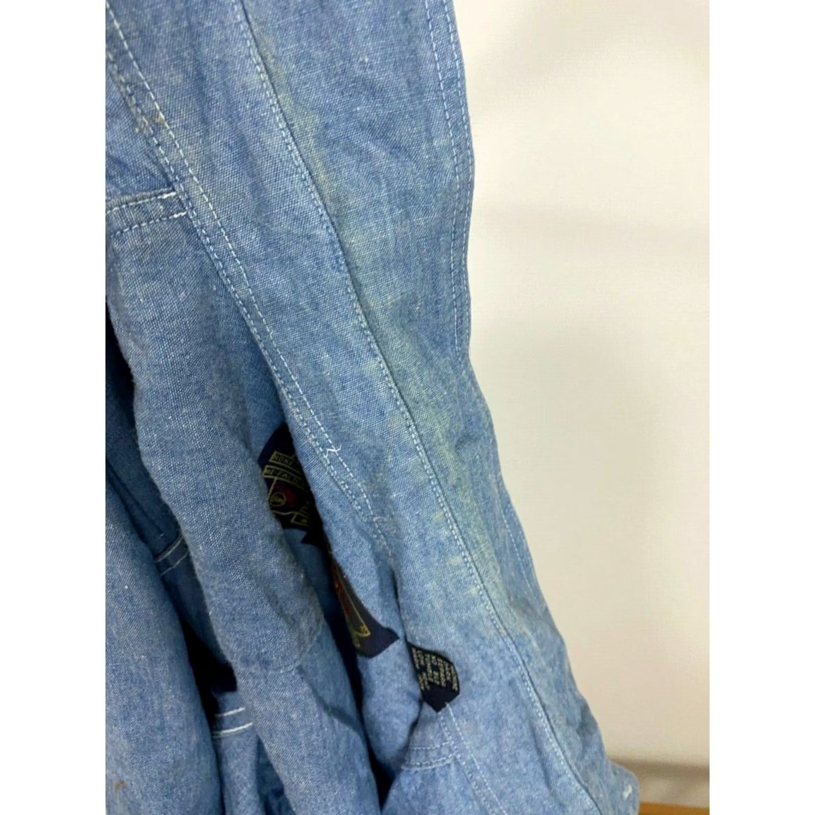Ralph Lauren VTG Ralph Lauren CHAPS Shirt Chambray Button-Down Long Sleeve M Blue Mens Size US M / EU 48-50 / 2 - 7 Thumbnail