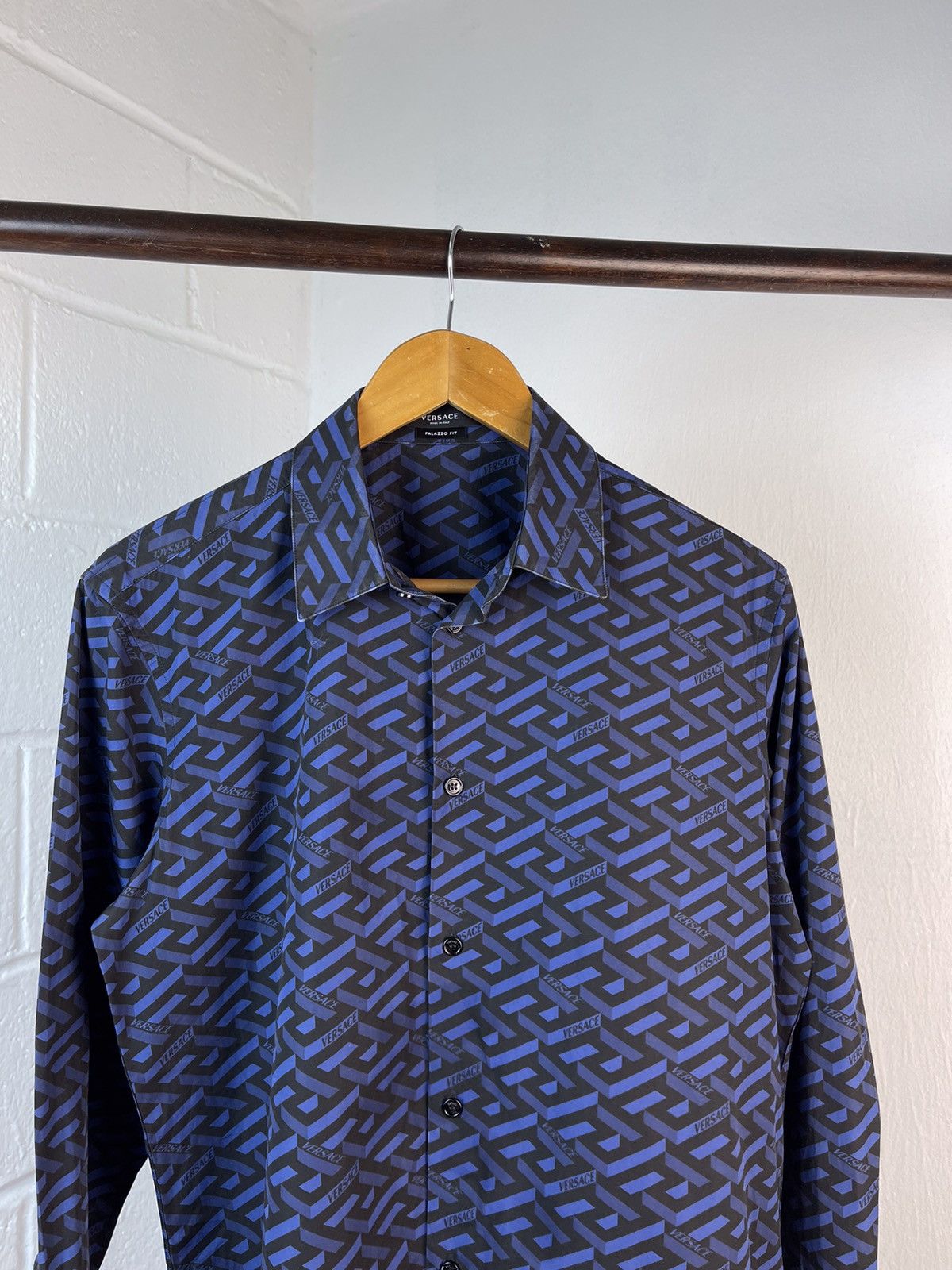 Versace La Greca Button Up