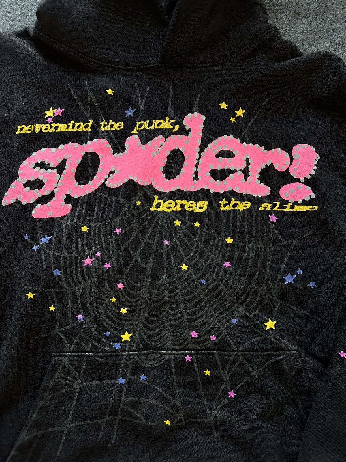 Sp5der Sp5der pink v2 hoodie Black Size US L / EU 52-54 / 3 - 4 Thumbnail