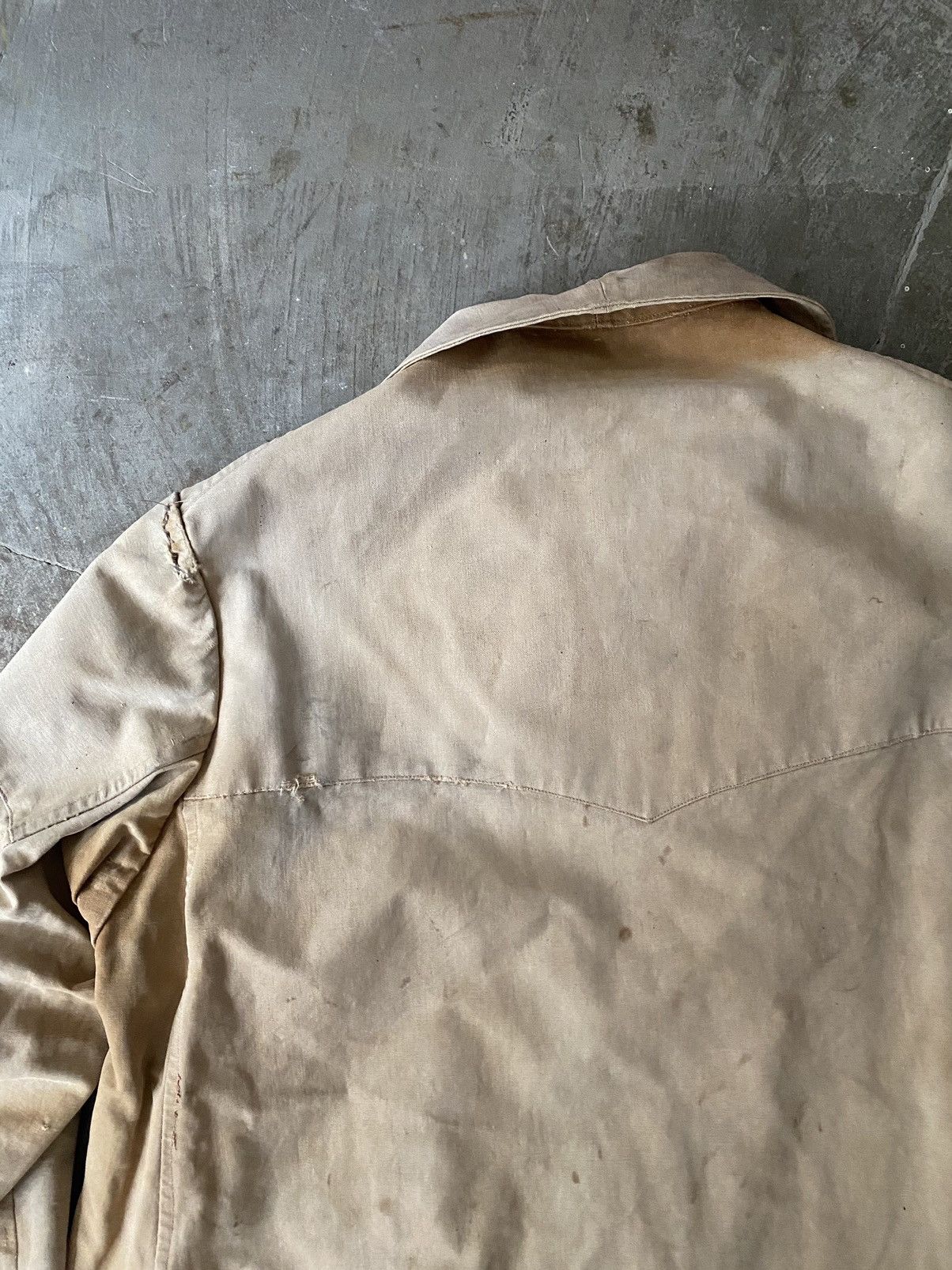 Vintage Vintage 1940s Canvas French Raincoat Hunting Jacket Kapital Size US L / EU 52-54 / 3 - 9 Thumbnail