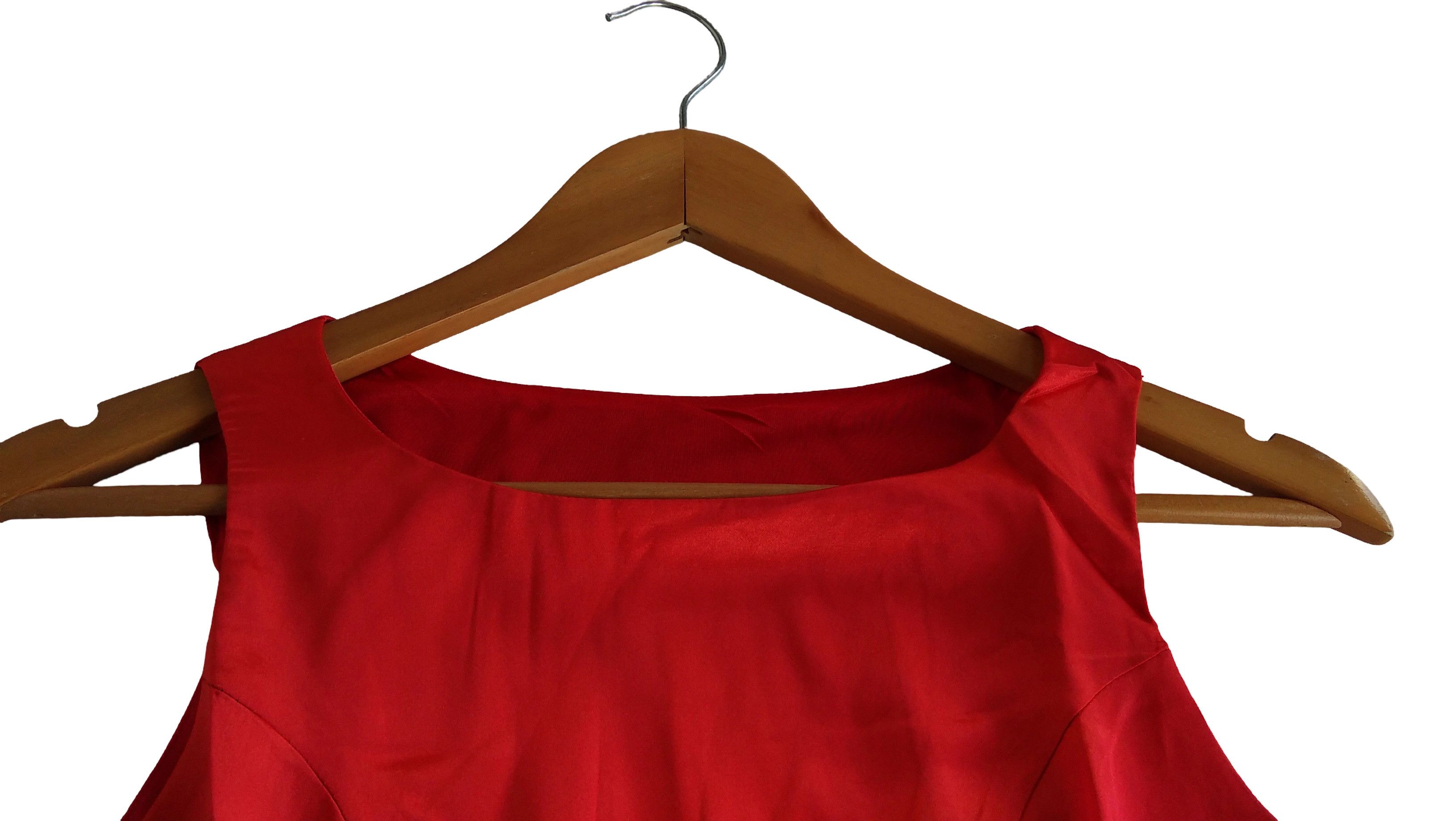 Other Red satin sleeveless women dress Size M / US 6-8 / IT 42-44 - 4 Thumbnail