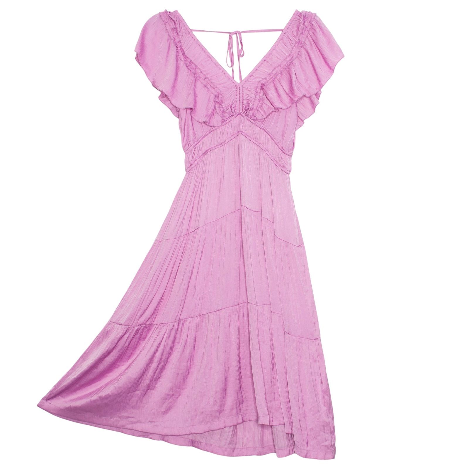 Joie NWT Joie Midi Dress Orchid Tiered Boho Romantic Fairycore M Size M / US 6-8 / IT 42-44 - 2 Thumbnail