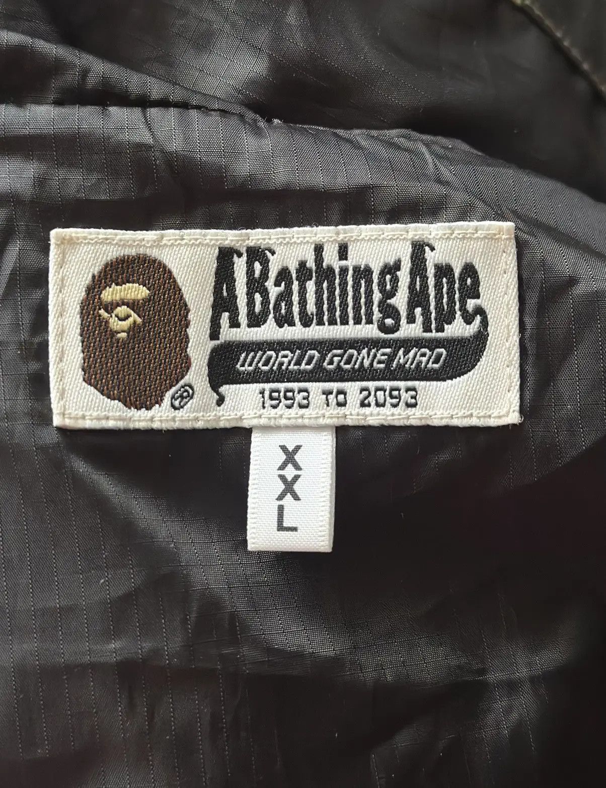Bape A Bathing Ape BAPE First Camo Green Shark Full Zip Jacket Size US XXL / EU 58 / 5 - 8 Thumbnail