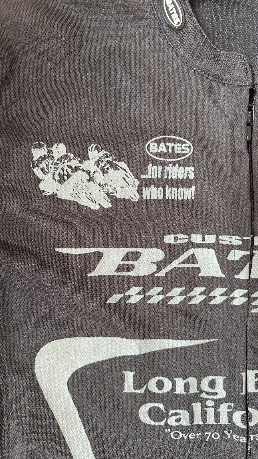 Vintage VINTAGE CUSTOM BATES LEATHER MOTORCYCLE JACKET Size US M / EU 48-50 / 2 - 3 Thumbnail