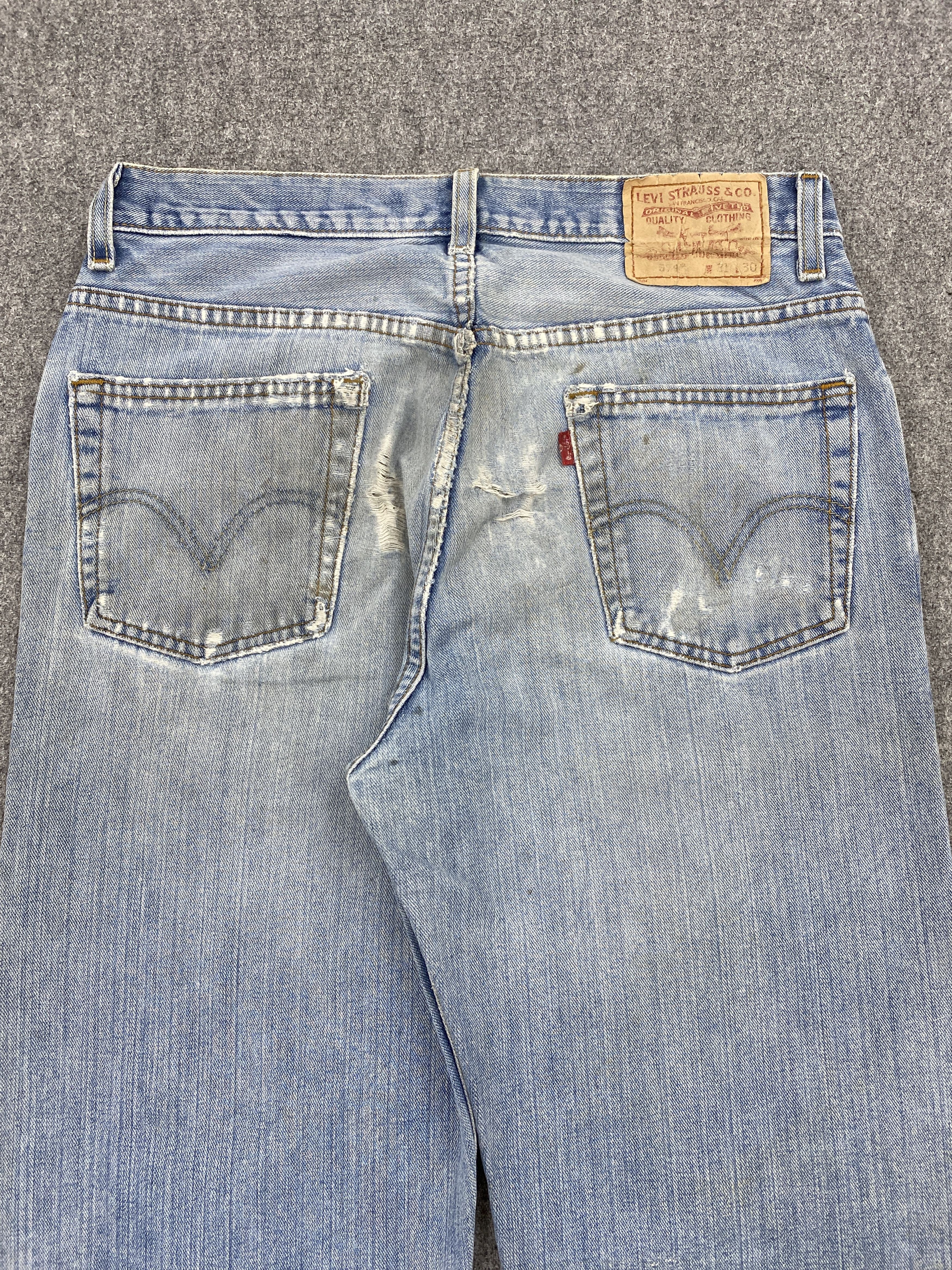 Levi's × Vintage Distressed Vintage Levis 550 Relaxed Fit Jeans Size US 28 / EU 44 - 4 Thumbnail