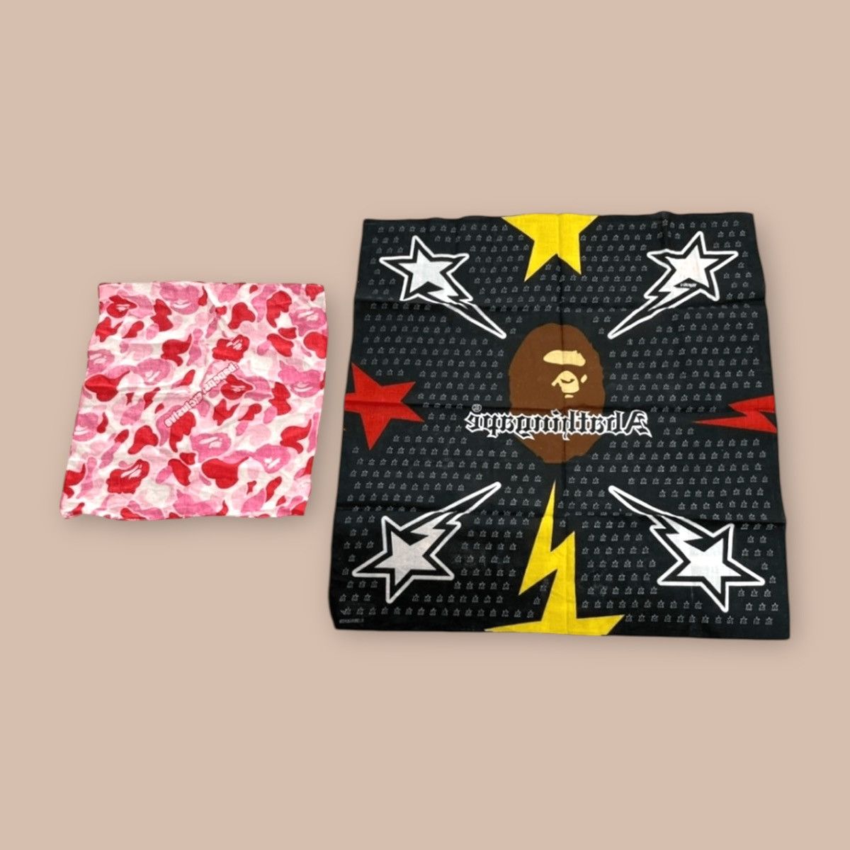 Bape 2001 Bapepsi Exclusive & 2002 Bapesta Bandana Handkerchief Size ONE SIZE - 2 Thumbnail