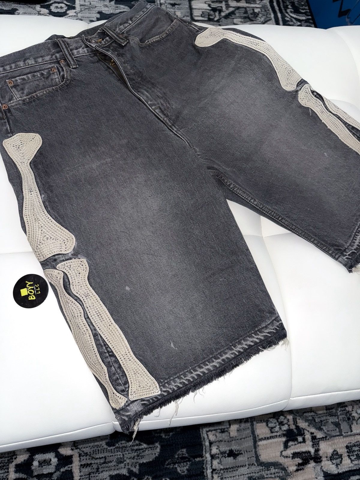 Kapital Kapital skel wide leg shorts Size US 34 / EU 50 - 2 Thumbnail