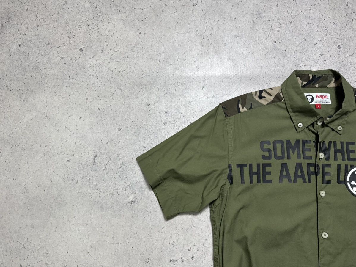 Aape Aape by A Bathing Ape Bape Button Up Short Sleeve Shirt Size US S / EU 44-46 / 1 - 6 Thumbnail
