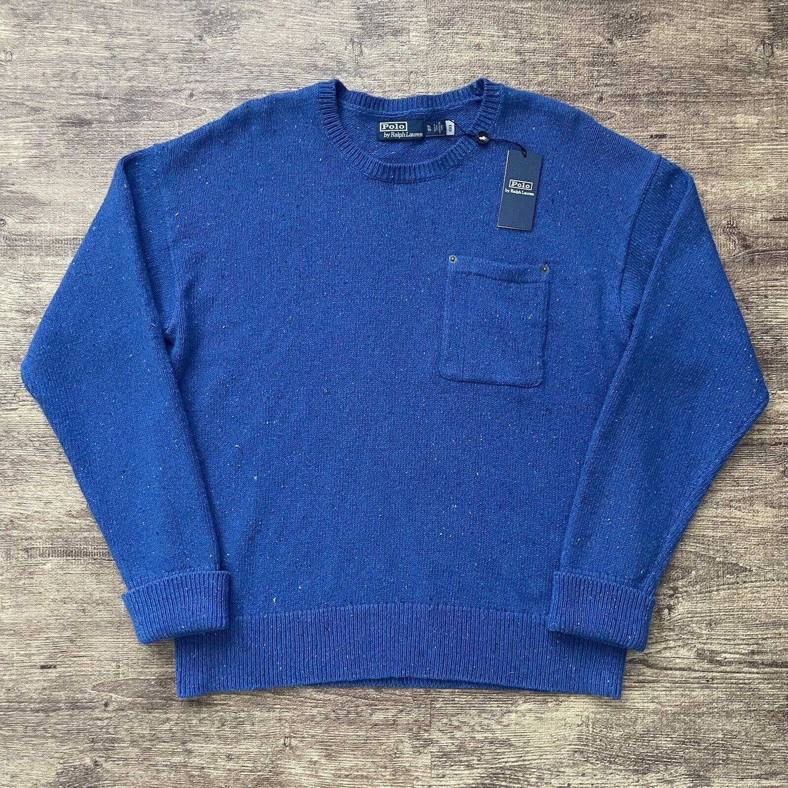 image of Polo Ralph Laurent Polo Country Sweater NWT Men's Size XL in Blue