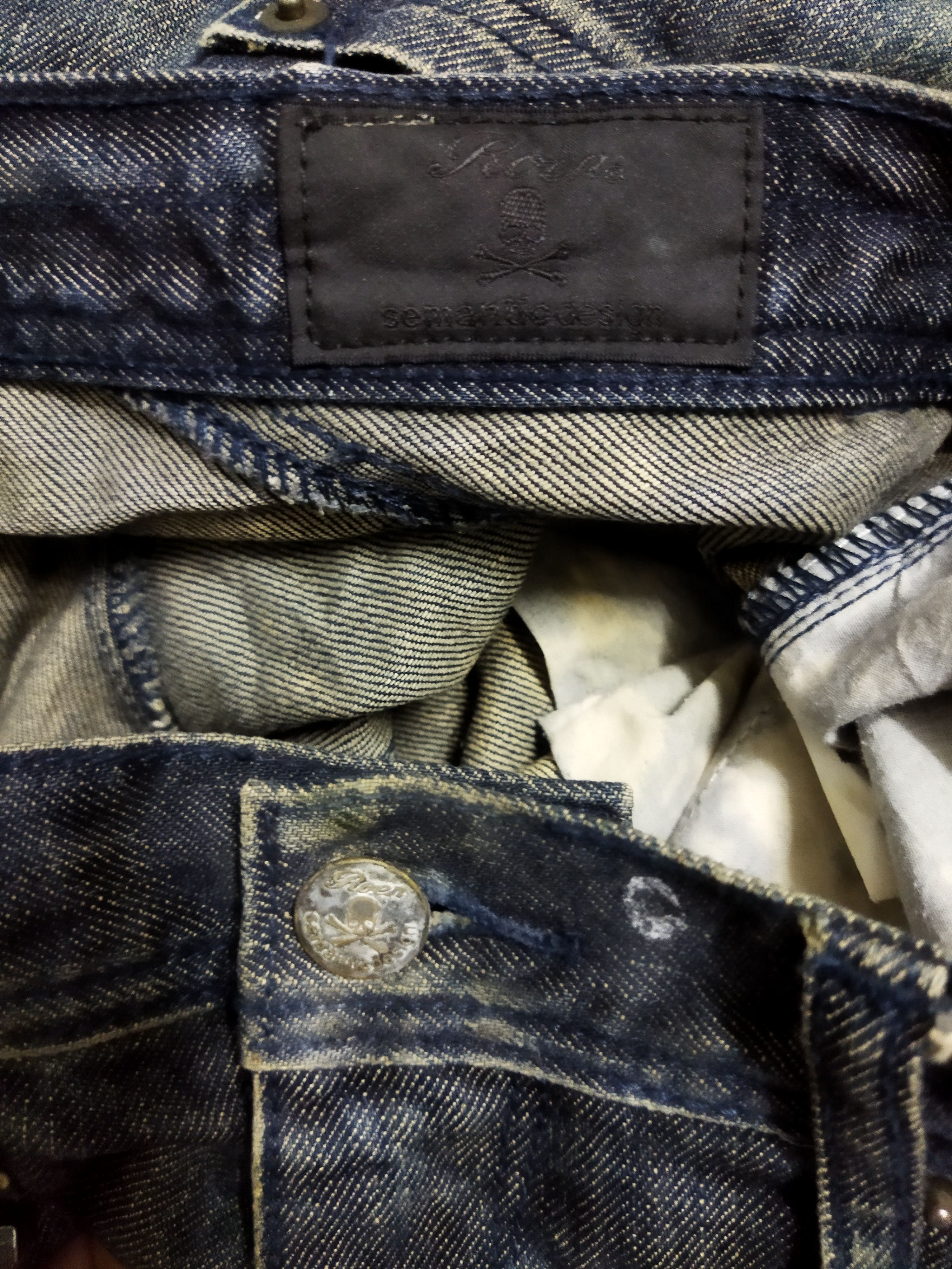 semanticdesign Semantic Design Skull Jeans Size US 31 - 7 Thumbnail
