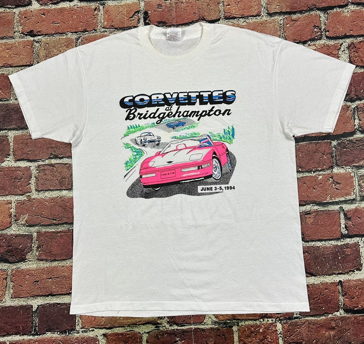 Hanes Vintage Chevy Corvette Bridgehampton Single Stitch T-Shirt Size US XL / EU 56 / 4 - 1 Thumbnail