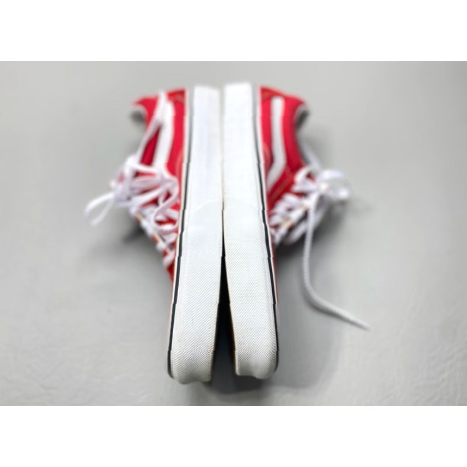 Vans Vans Old Skool Unisex Mens 8.5 Womens 10 Canvas & Suede Sneakers Red White 1436 - Vans Old Skool - Sneaker - Unisex - Men Women - Red White - 8.5 10 Size US 9 / IT 39 - 6 Thumbnail