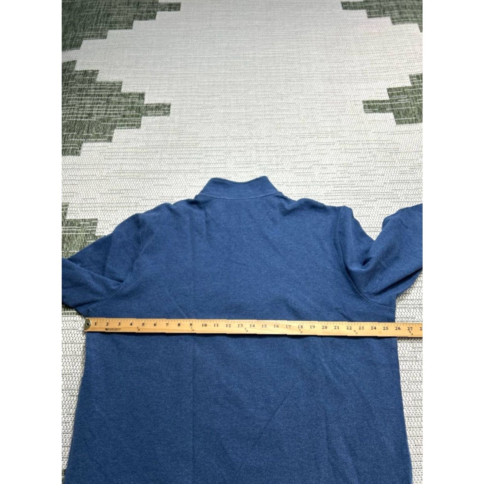 Vineyard Vines Vineyard Vines Sweater Mens Xxl Blue Cotton Blend Golf Quarter Zip Shirt Size US XXL / EU 58 / 5 - 4 Thumbnail