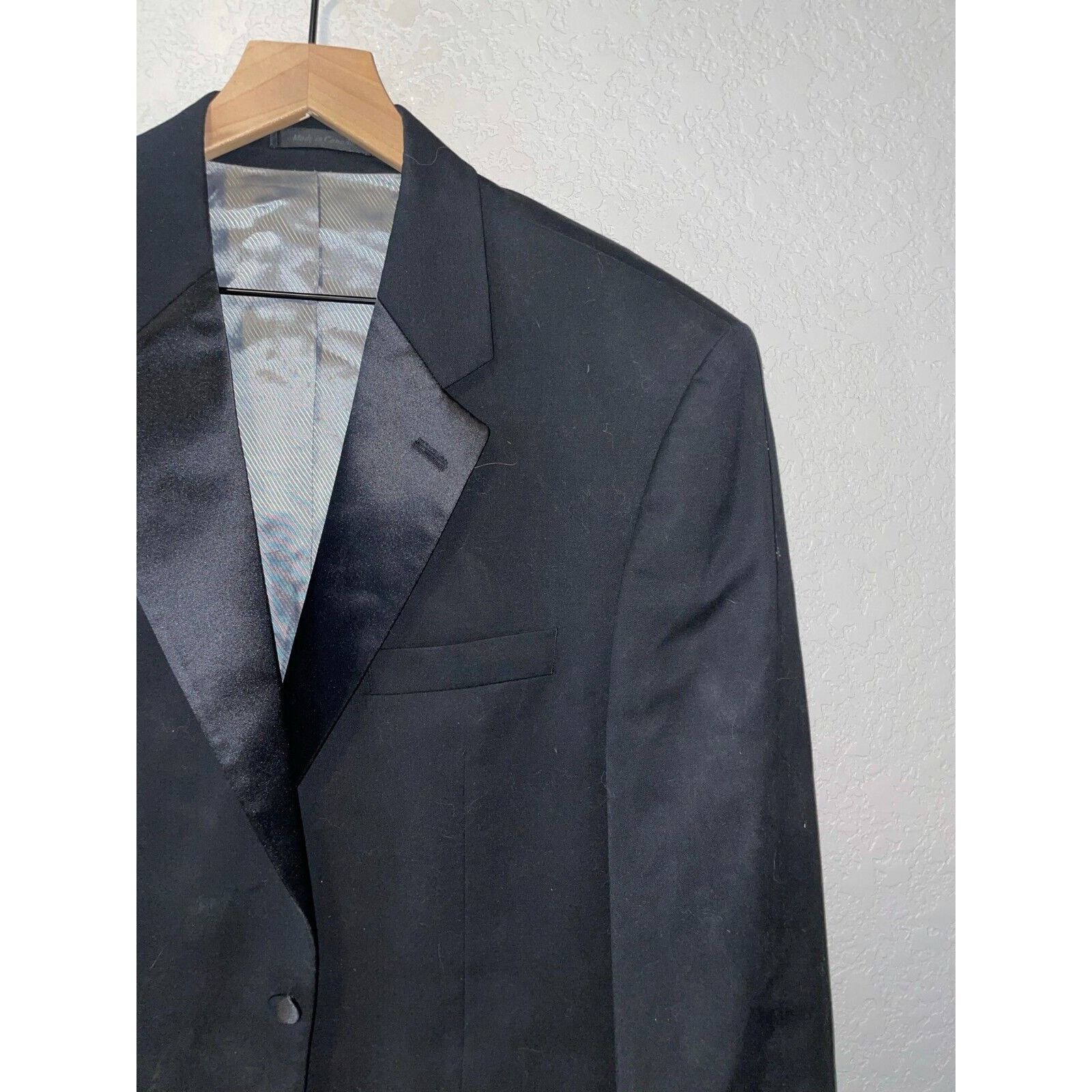 Calvin Klein Vintage Calvin Klein Blazer Jacket Wool Black Suit Wear VTG Size 36R - 2 Thumbnail