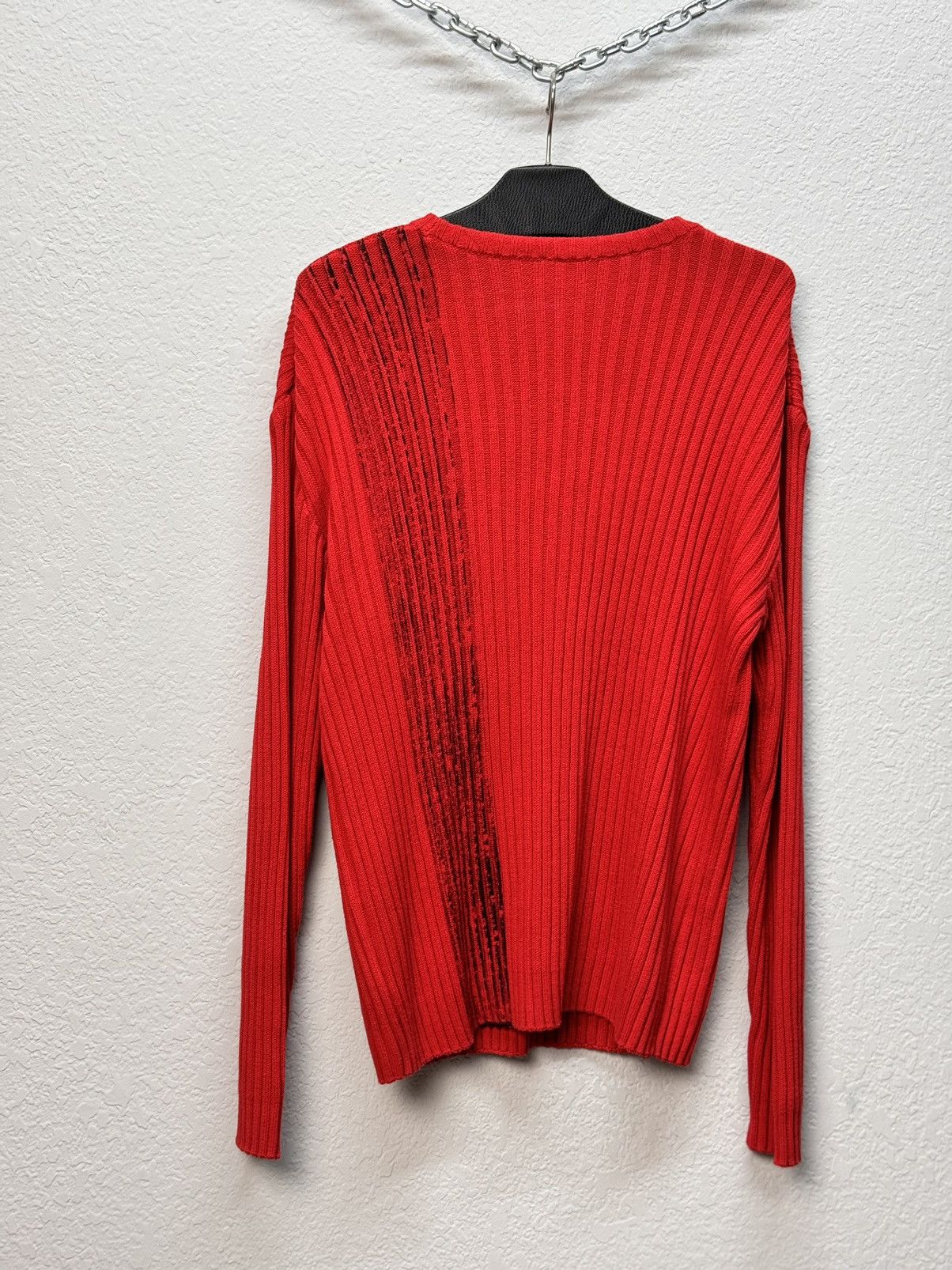 Japanese Brand Vintage Y2K Distressed Striped Sweater Faded knit Y2K Effect Size US M / EU 48-50 / 2 - 8 Thumbnail