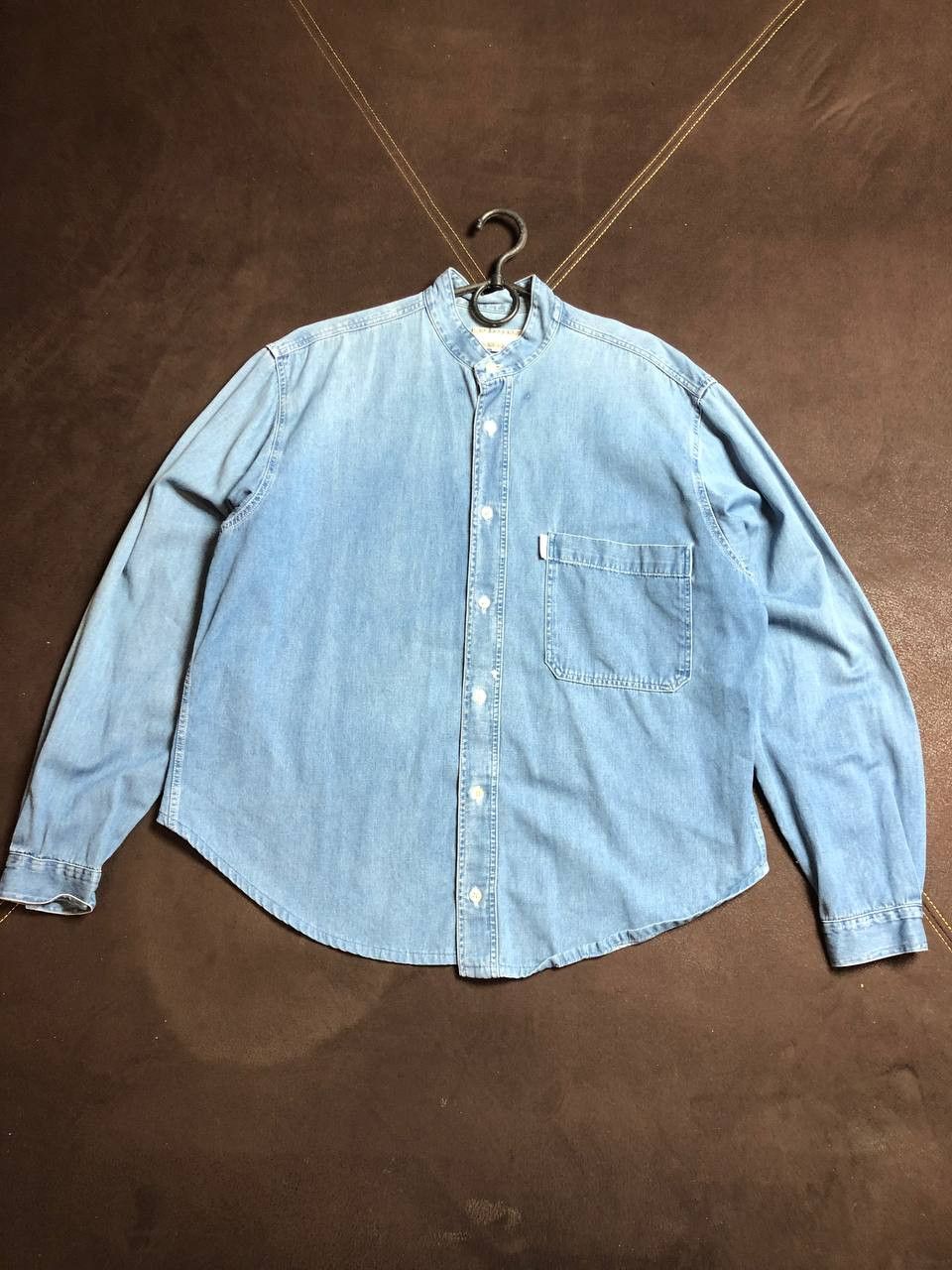 Burberry shirt denim Thomas Burberry vintage Y2K Streetwear Size US M / EU 48-50 / 2 - 1 Thumbnail