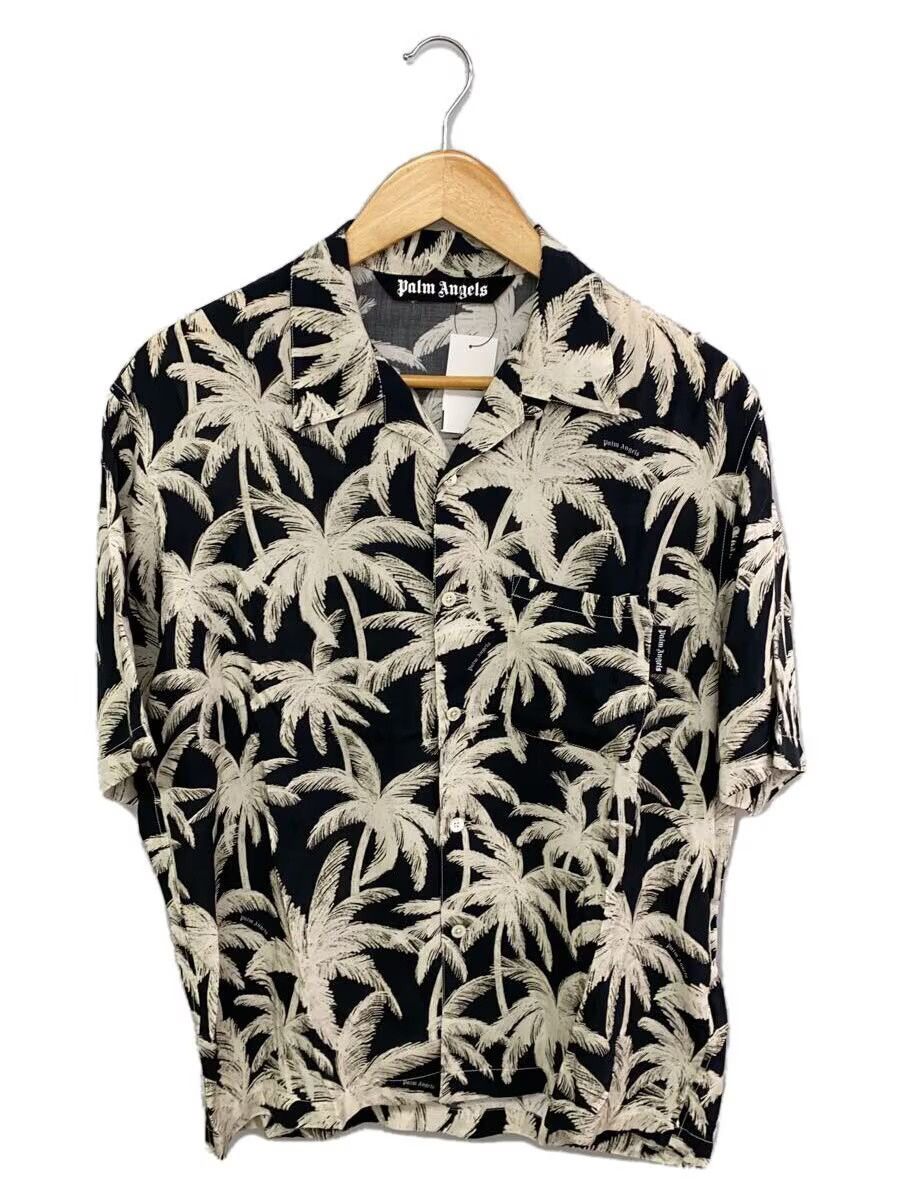 Palm Angels Palm Angels Monogram Short Sleeve Shirt Black Size US S / EU 44-46 / 1 - 1 Thumbnail