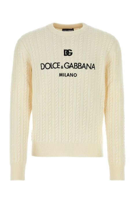 Dolce & Gabbana Ivory Wool Sweater | Grailed