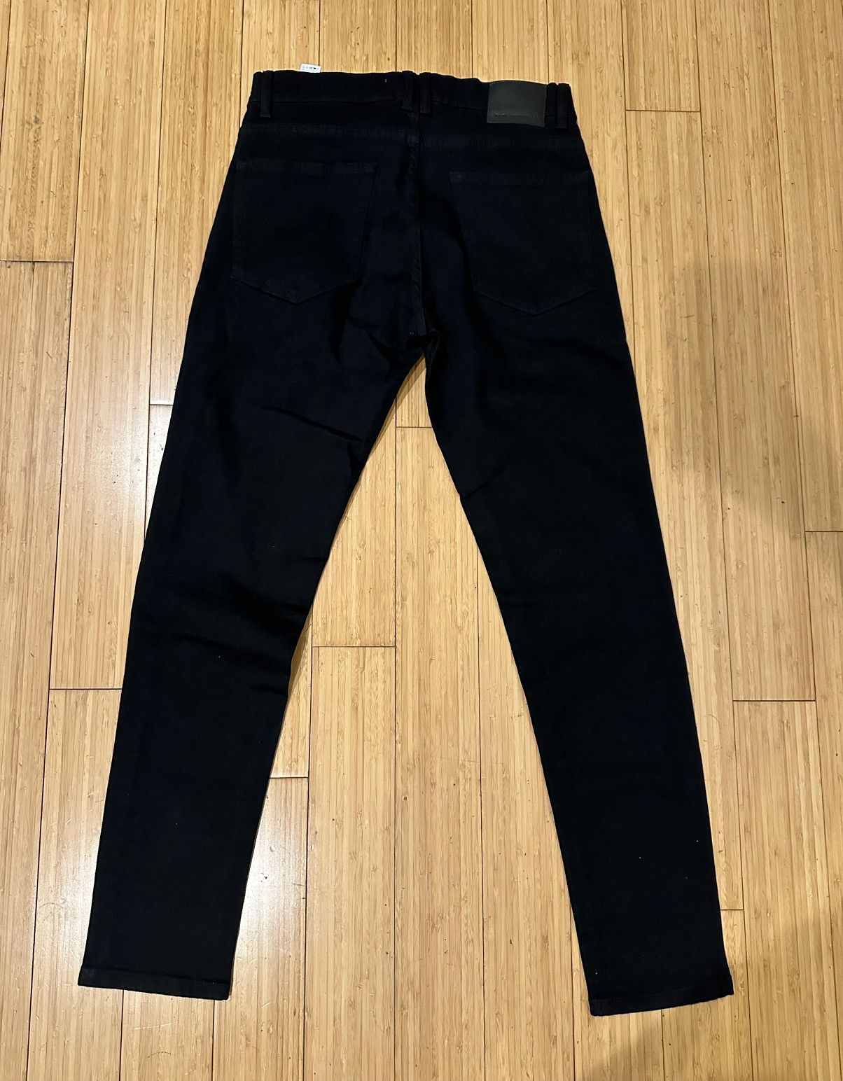 Zara Zara Black Slim Straight Jeans Size 31 Stretch Minimal Size US 31 - 4 Thumbnail