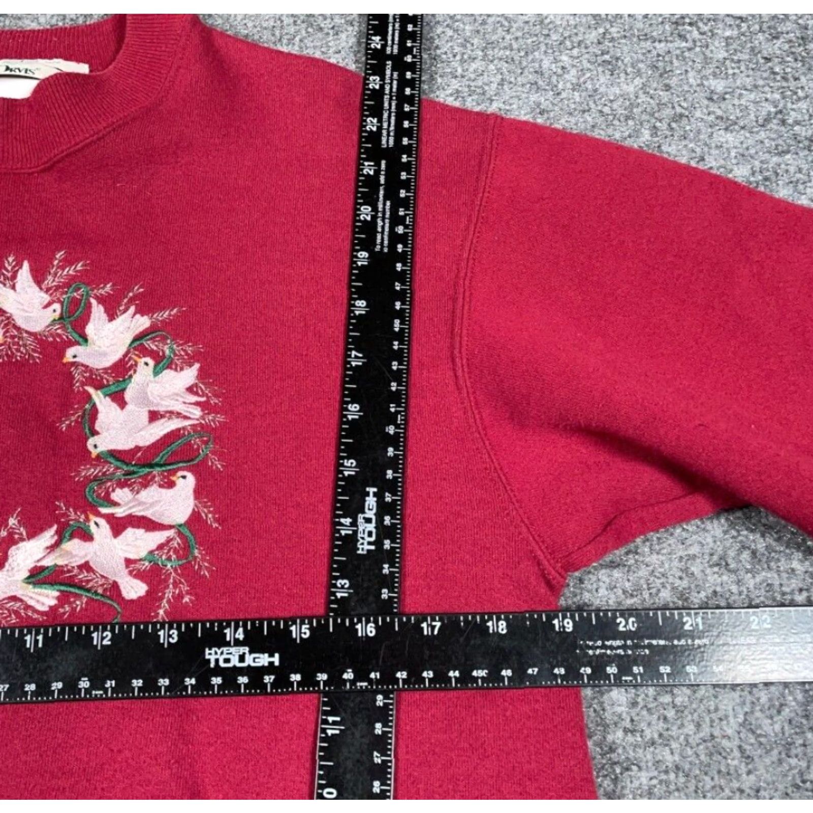 Orvis VINTAGE VTG 90s Dove Embroidered Sweatshirt Orvis USA Adult Small Dark Red Mom Style Size S / US 4 / IT 40 - 4 Thumbnail