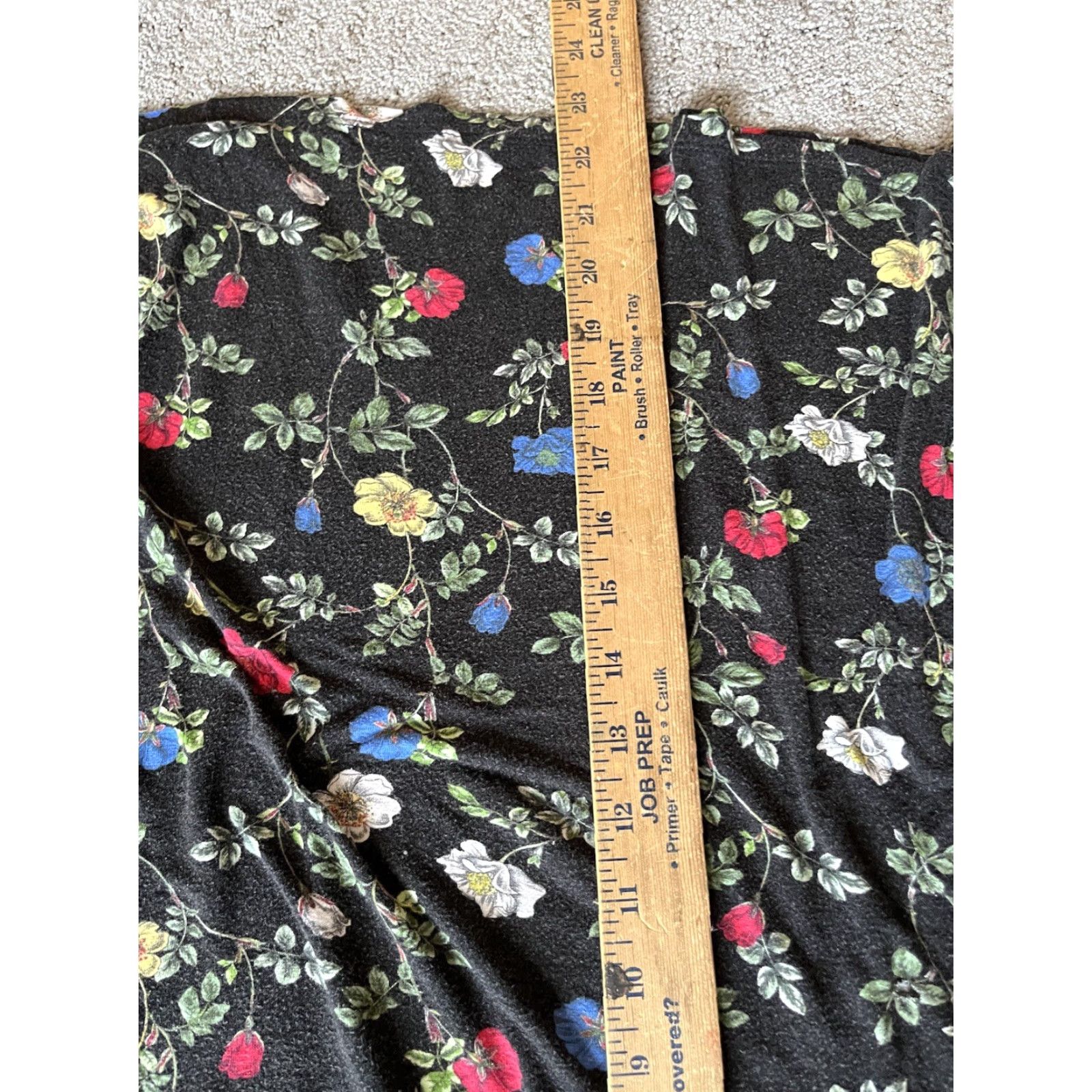 H&M H&M Women Black Floral Long Sleeve Top 3XL Rayon Casual Regular Fit Size XXL / US 16-18 / IT 52-54 - 5 Thumbnail