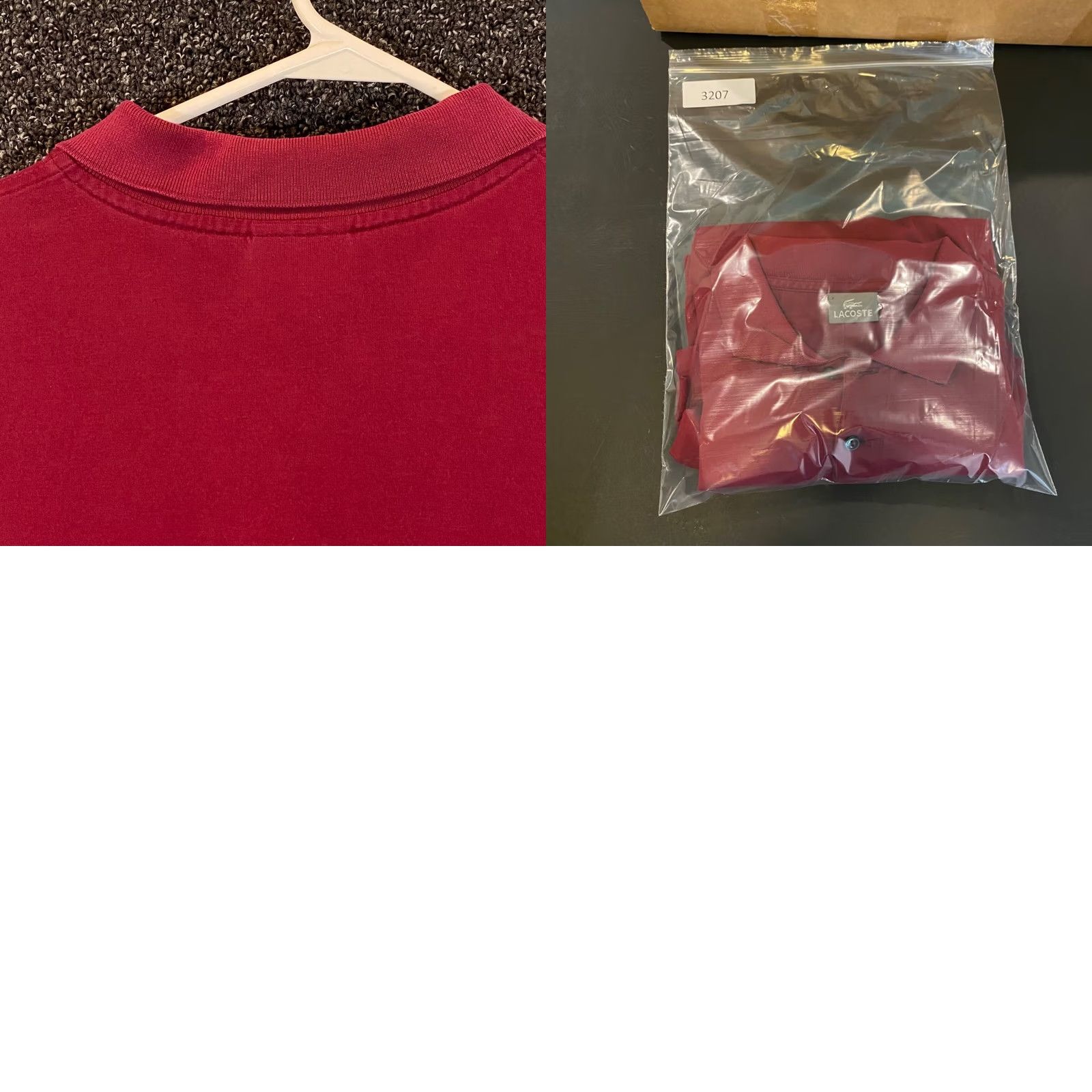 Lacoste VINTAGE Lacoste Polo Mens 7 Deep Red Golf Shirt S/S France Logo Casual Shirt Mens Slim fit? Size US M / EU 48-50 / 2 - 8 Thumbnail