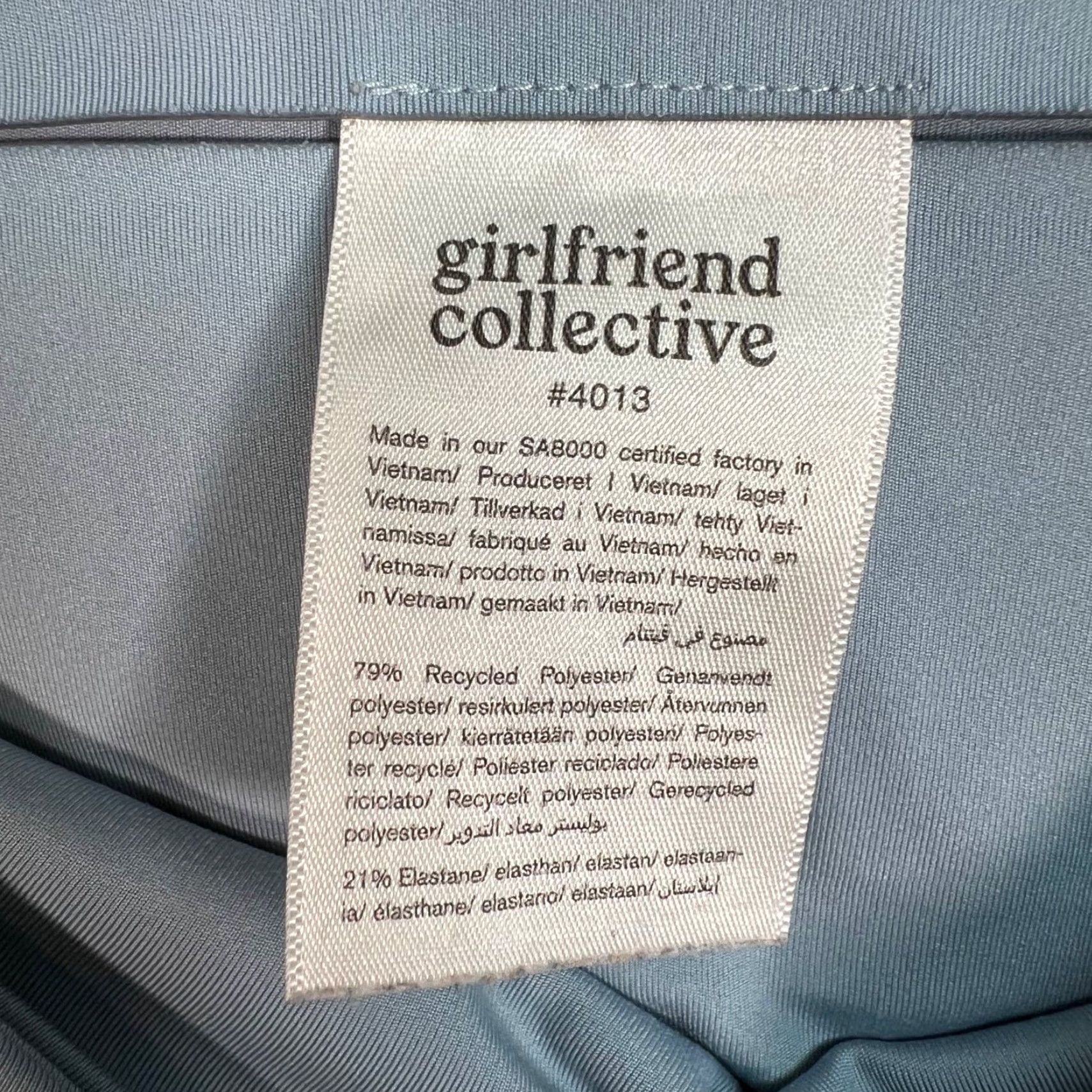 Girlfriend Collective Girlfriend Collective Womens XS High-Waist Light Blue Biker Shorts Athletic Shirt? Size 26" / US 2 / IT 38 - 3 Thumbnail