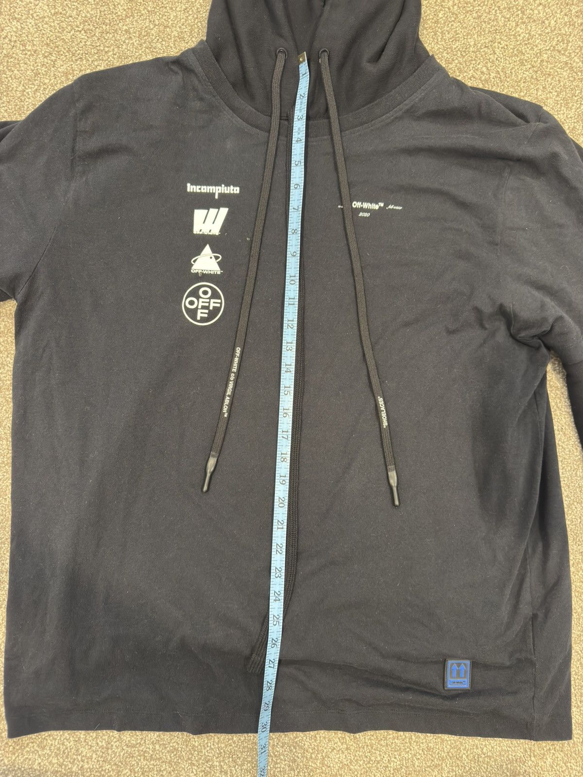 Off-White OFF-WHITE DIAG MARIANA HOODED T-SHIRT Size US M / EU 48-50 / 2 - 12 Thumbnail