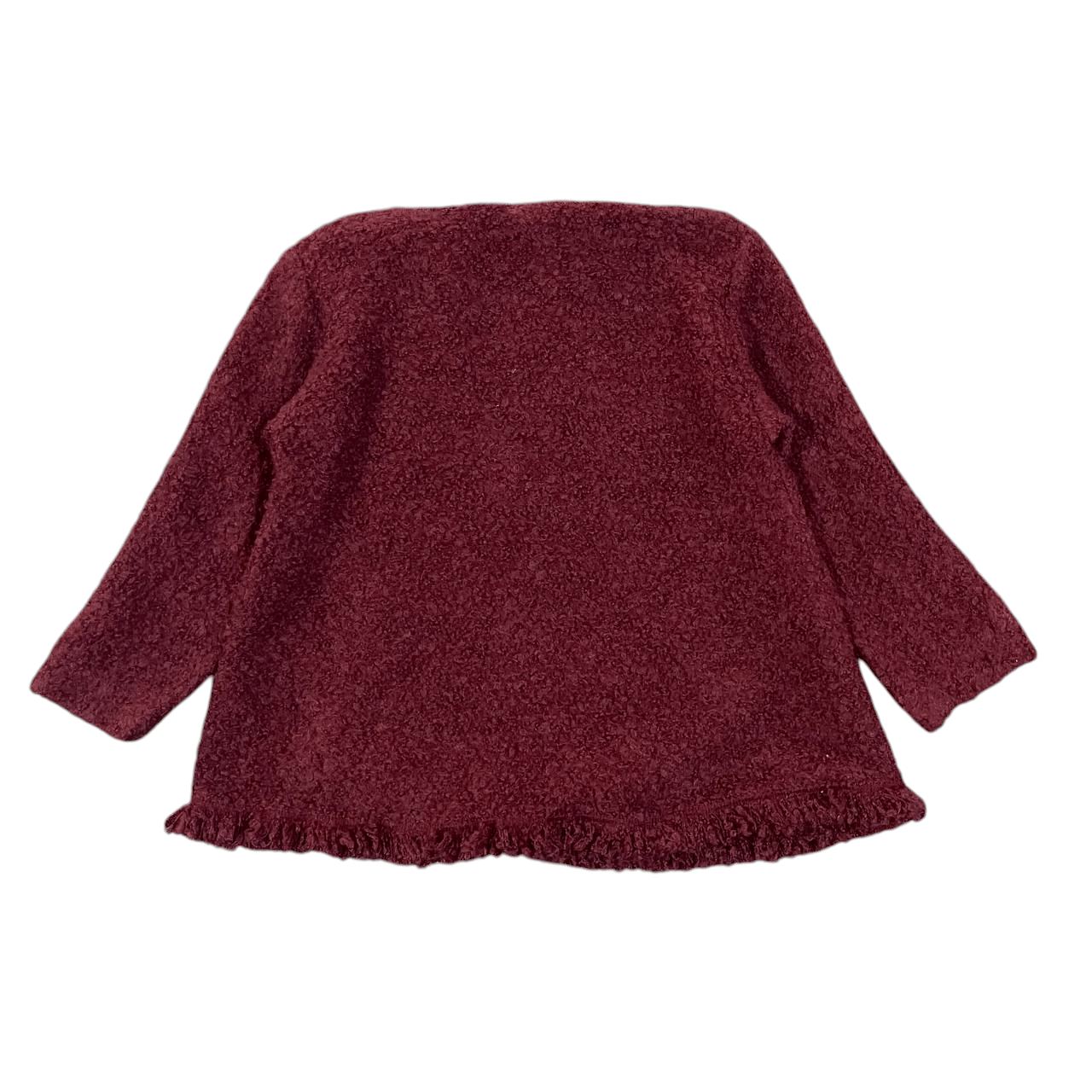 Armani Collezioni Armani Collezioni Wrap Fringe Cardigan Sweater Size XS / US 0-2 / IT 36-38 - 11 Thumbnail