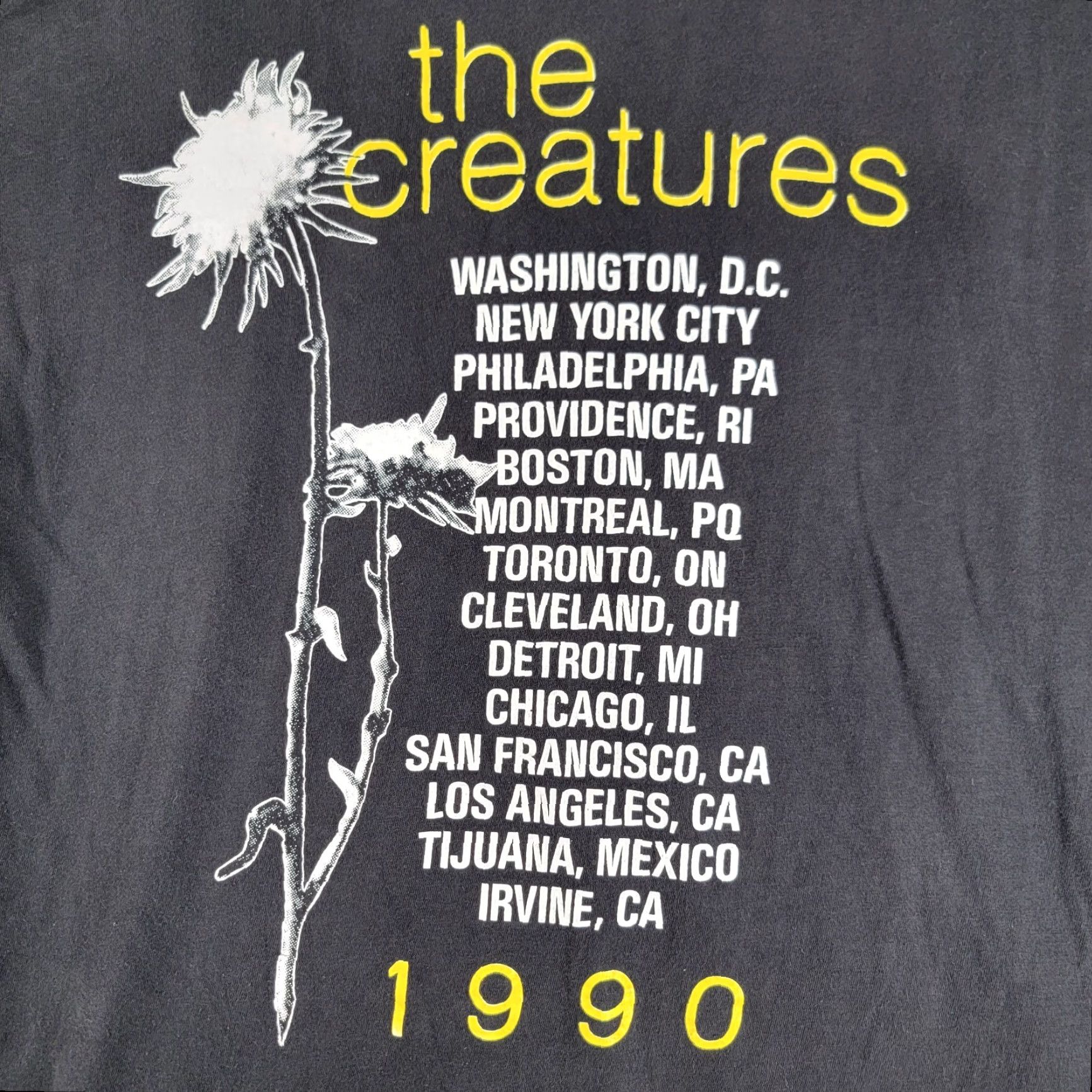 Vintage Vintage Siouxsie Banshees Creatures Goth T-shirt Men's L Black Graphic Tee 1990s Original Gesim Corp Size US L / EU 52-54 / 3 - 3 Thumbnail