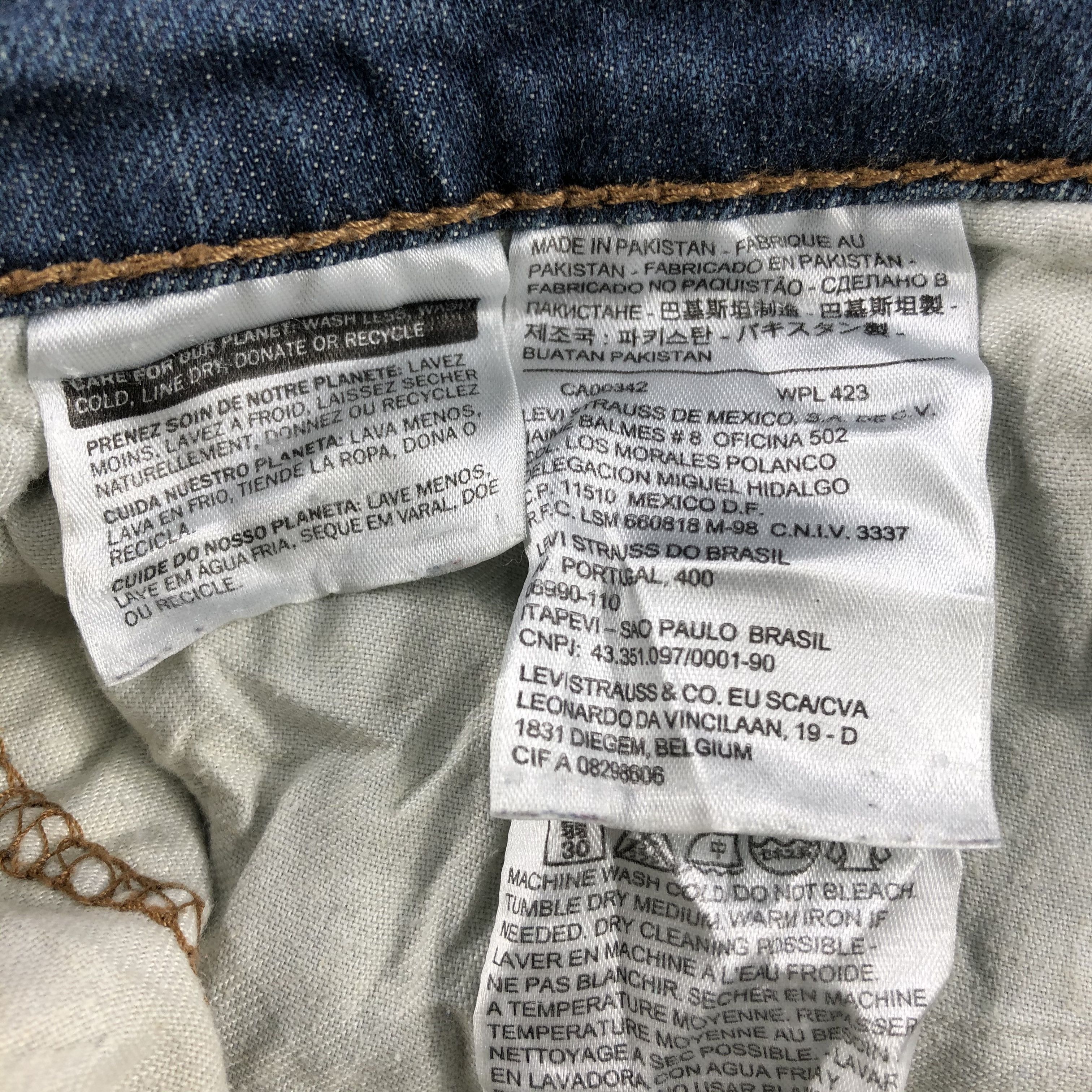 Levi's Vintage Blue Wash Levis 514 Jeans-J2113 Size US 33 - 11 Thumbnail