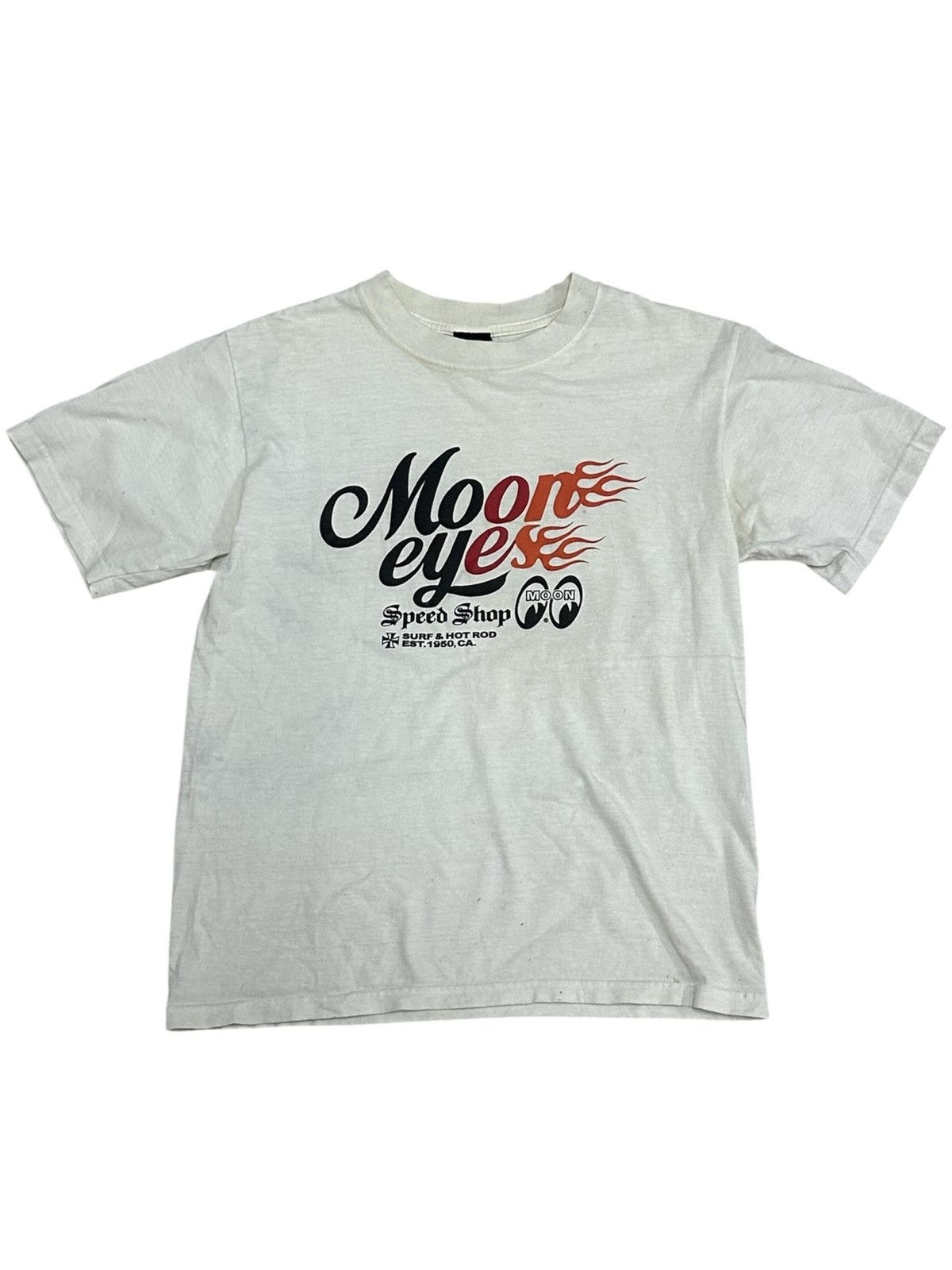 Vintage Vintage 90’s Mooneyes Speed Shop T-Shirt Size US S / EU 44-46 / 1 - 1 Thumbnail