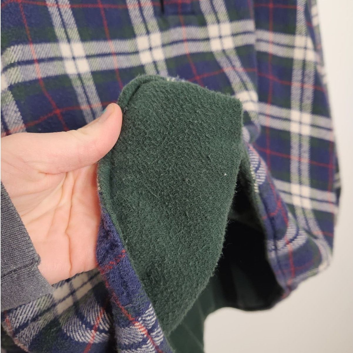L.L. Bean Vintage LL Bean Double Lined Fleece Flannel Henley Polo Top Size US M / EU 48-50 / 2 - 4 Thumbnail