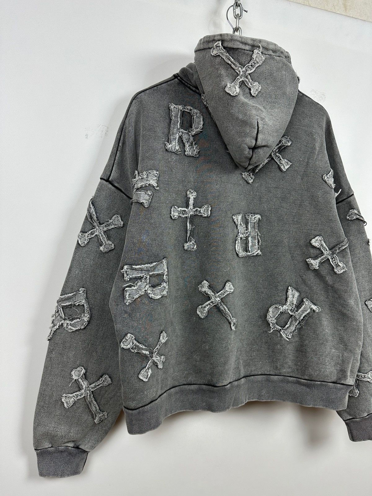 Racer Worldwide Racer Worldwide Washed Patch Cross Oversized Hoodie Size US M / EU 48-50 / 2 - 14 Thumbnail