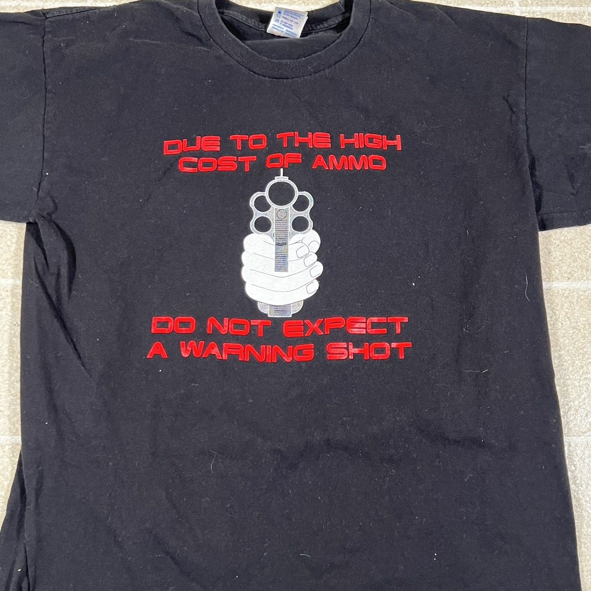Other Vintage Don’t Expect A Warning Shot Tshirt Size L Grunge Y2K Size US L / EU 52-54 / 3 - 2 Thumbnail
