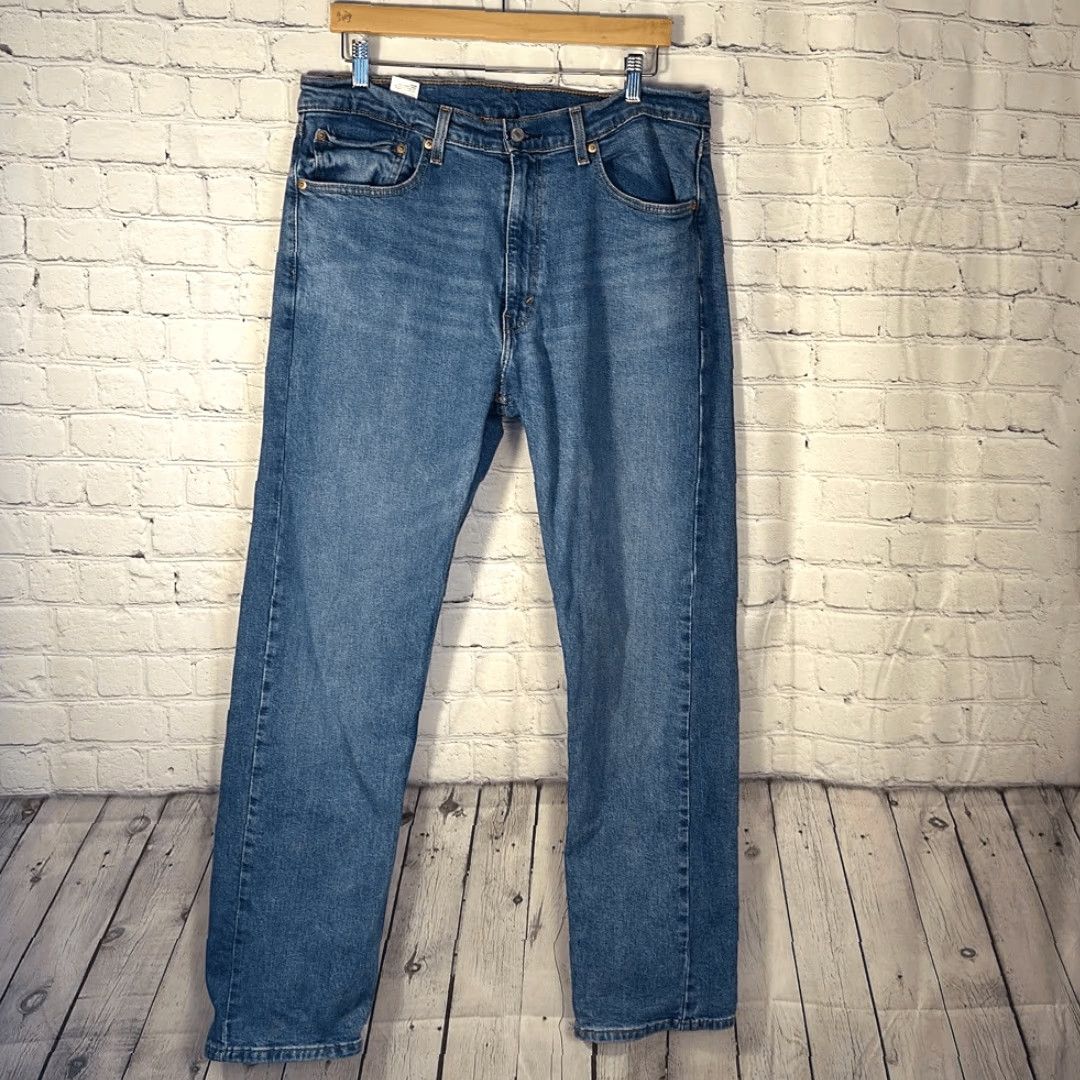 Levi's Levi’s Mens 505 Straight Jeans W36 L32 Denim Blue Regular Jeans Straight Mens 505 Levi’s Men’s Jeans 36x32 Blue Denim Size US 36 / EU 52 - 2 Thumbnail