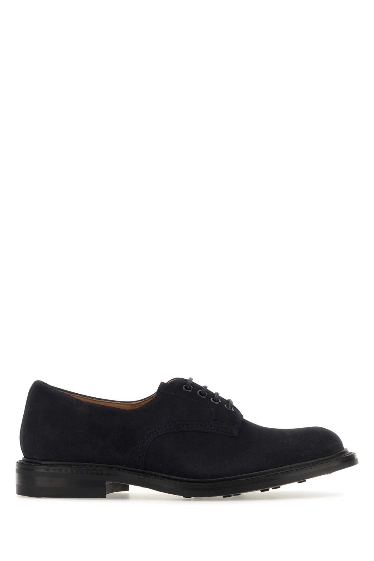 Tricker's Midnight Blue Suede Daniel Lace-Up Shoes Size US 7 / EU 40 - 1 Thumbnail
