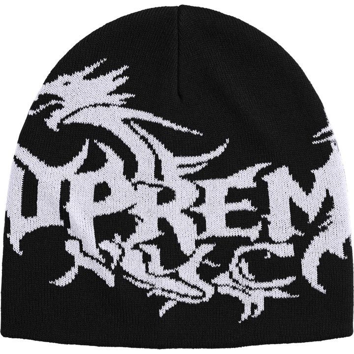 帽子 Supreme x Art Dealer tag banie black Supreme Supreme Art Dealer Tag Beanie Black | Grailed