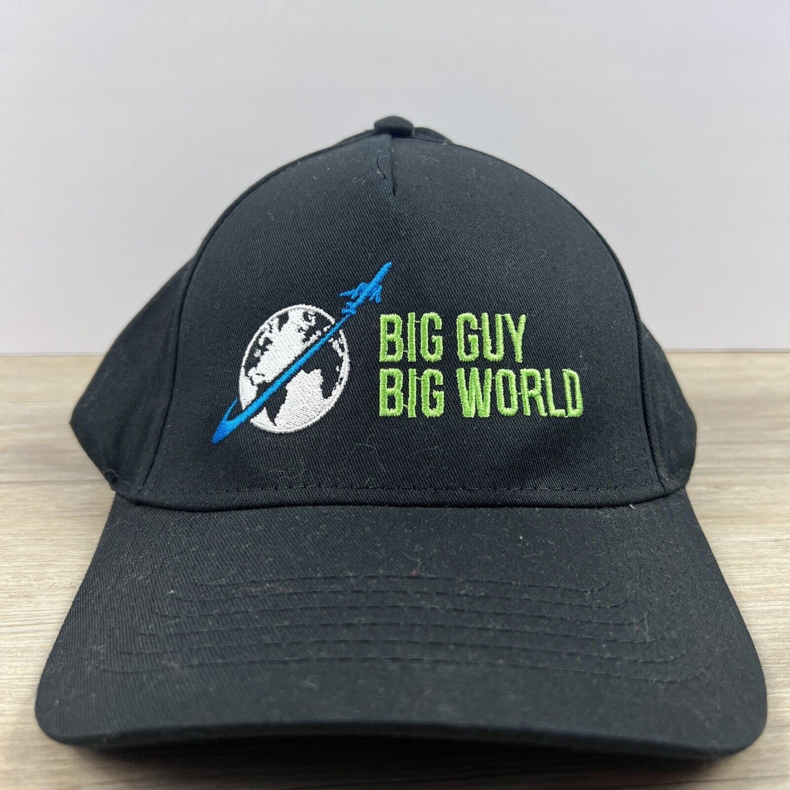 Other Big Guy Big World Hat Snapback Hat Black Adjustable Hat Adul Size ONE SIZE - 7 Thumbnail