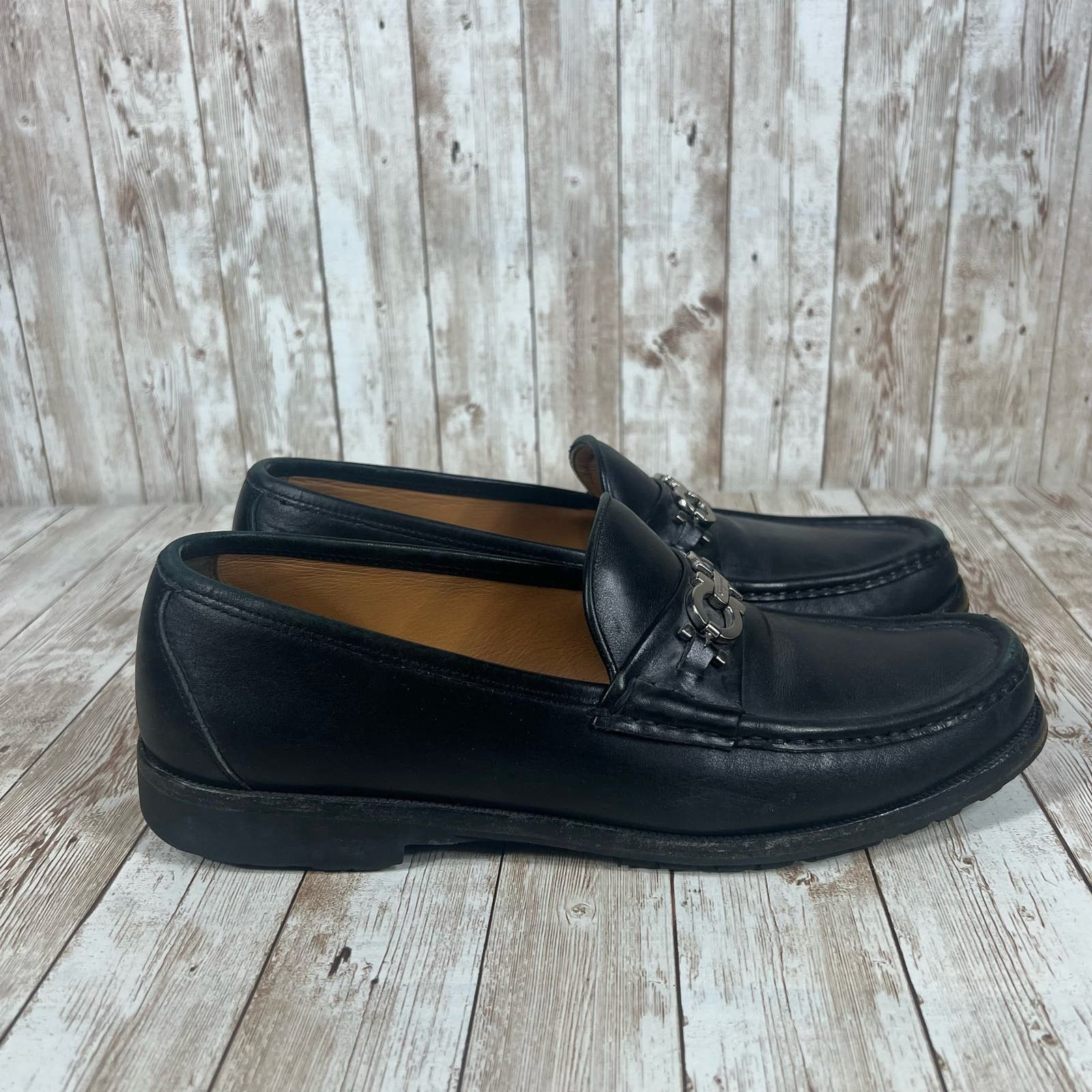 Salvatore Ferragamo leather loafers Mens 10